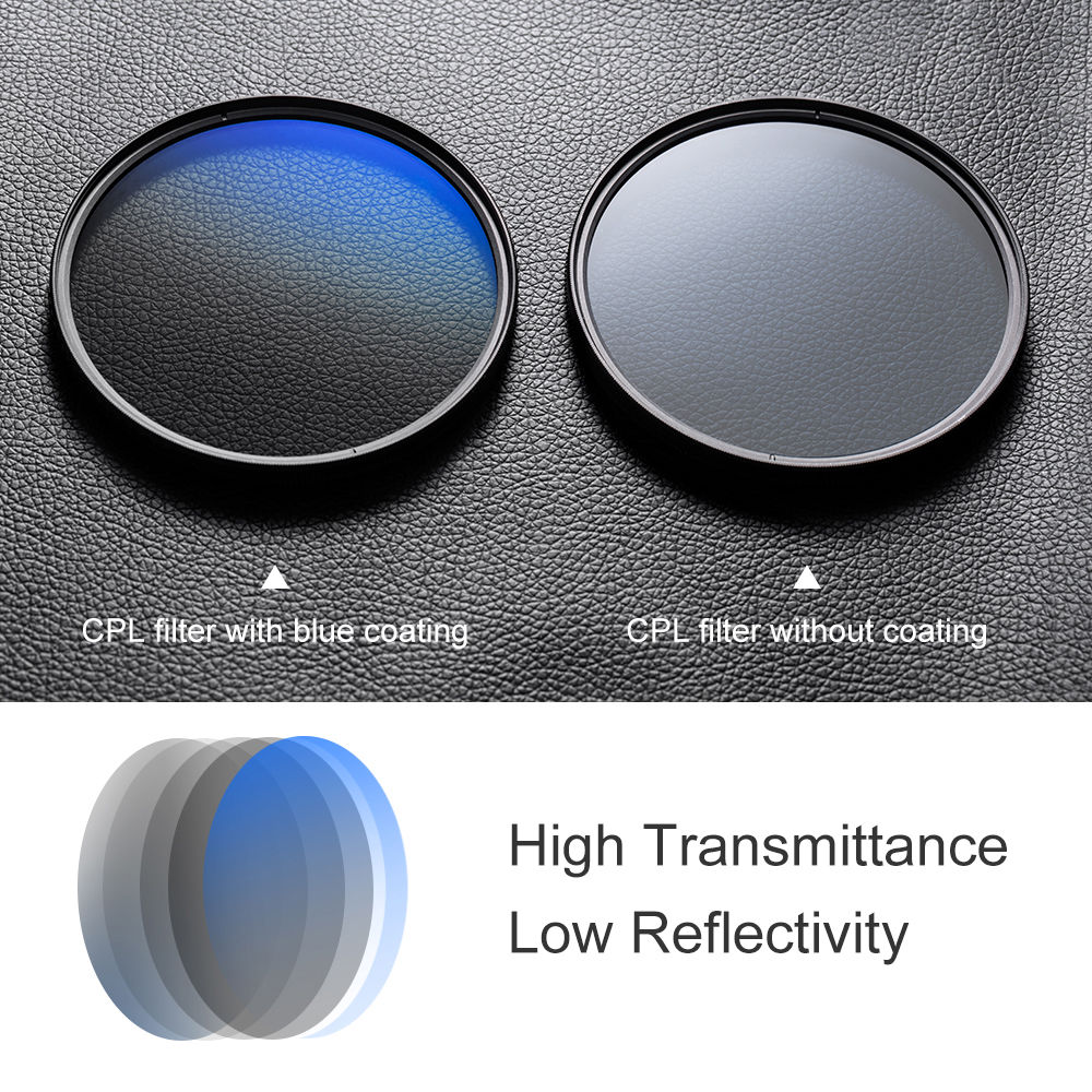 K&F Concept Classic Series Slim Multicoated Circular Polarizer Filter (62mm) - Image 2