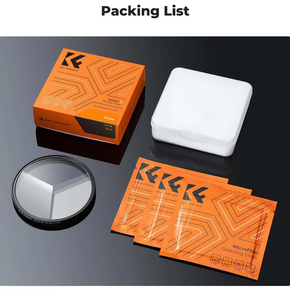 K&F Concept Nano-B Series Kaleidoscope Triangular Prism Filter (77mm) - Image 7