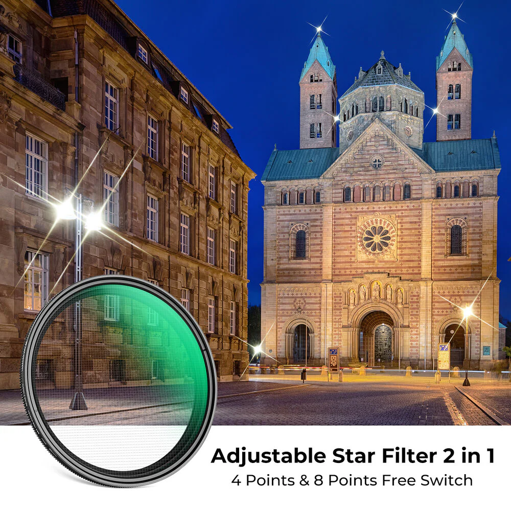 K&F Concept Nano-C Series 4 to 8-Point Variable Star Filter (58mm) - Image 2