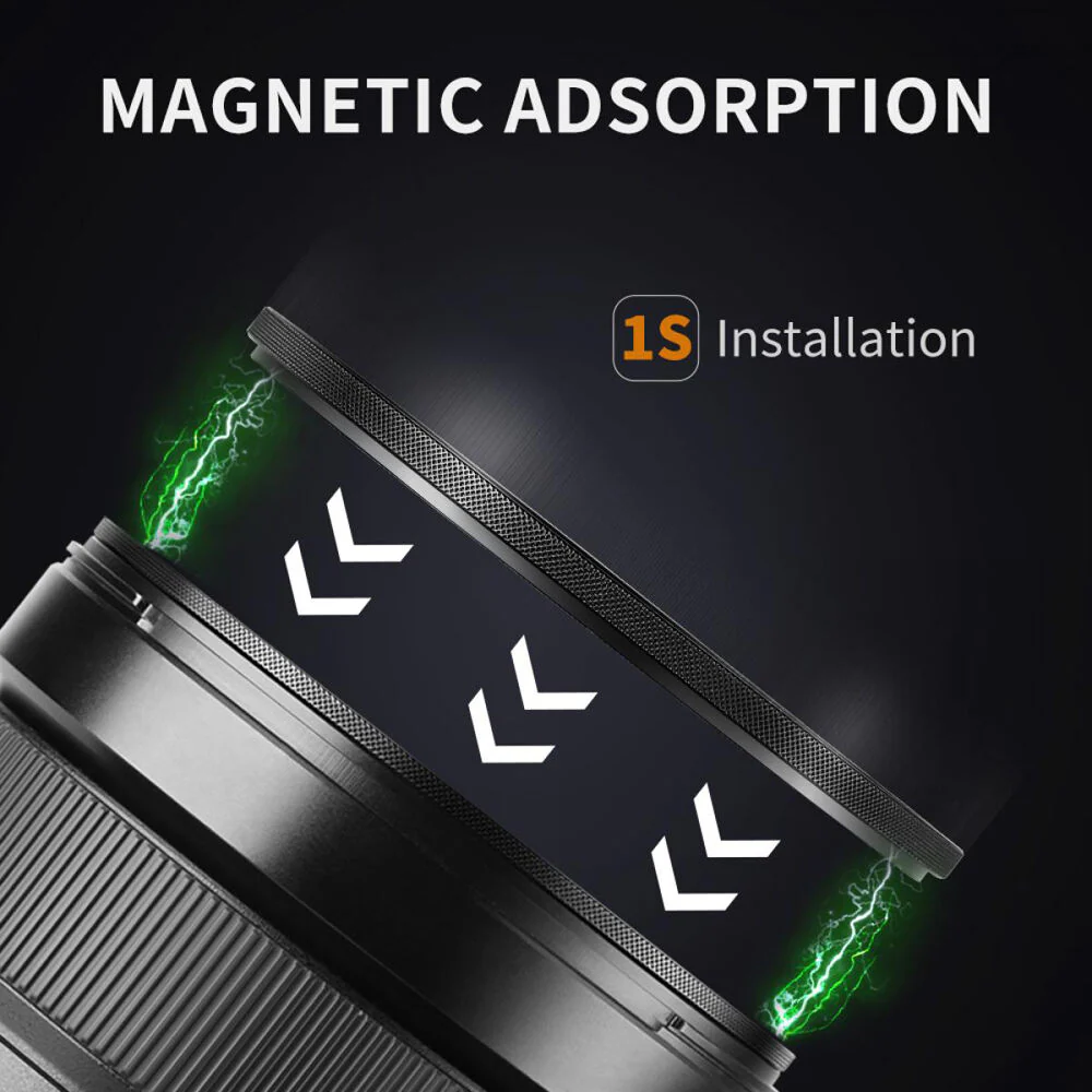 K&F Concept Nano-X Magnetic Filter with Adapter Ring & Lens Cap (58mm, 6-Stop) - Image 6