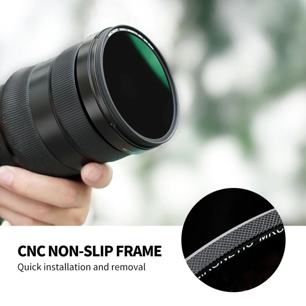 K&F Concept Nano-X Magnetic Filter with Adapter Ring & Lens Cap (58mm, 6-Stop) - Image 7