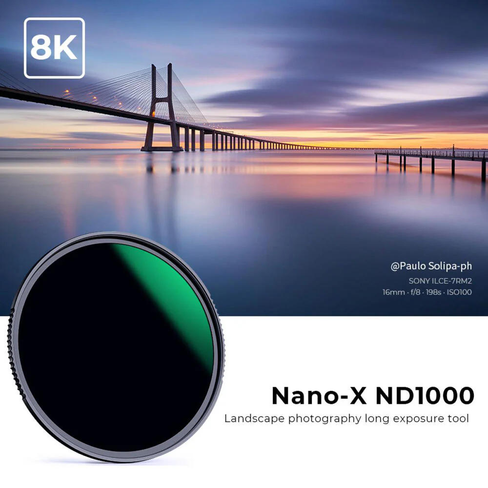 K&F Concept Nano-X Pro Green ND Filter (105mm, 10-Stop) - Image 2