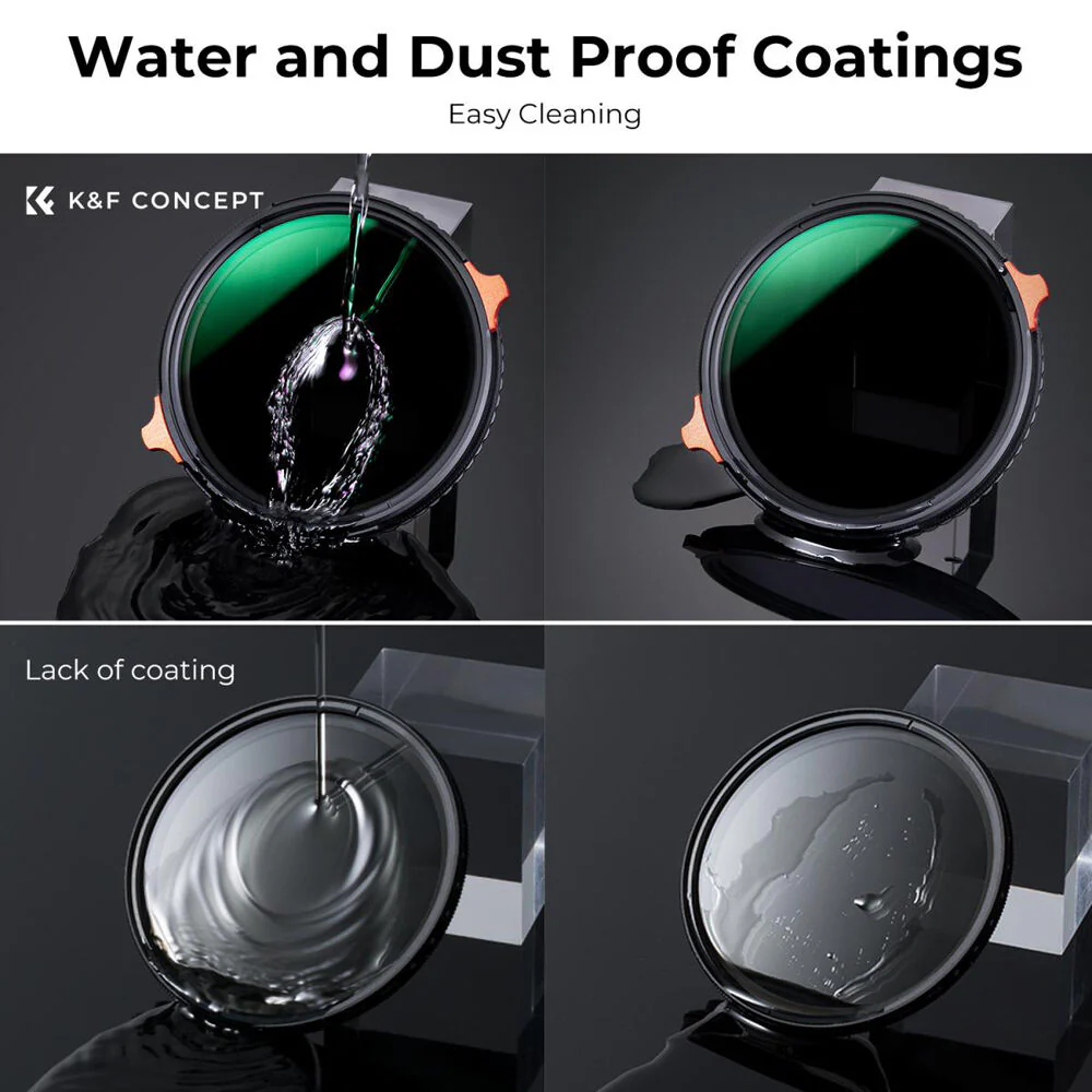 K&F Concept Nano-X Series 2-in-1 Variable ND & CPL Filter (58mm, 2 to 6-Stop) - Image 6