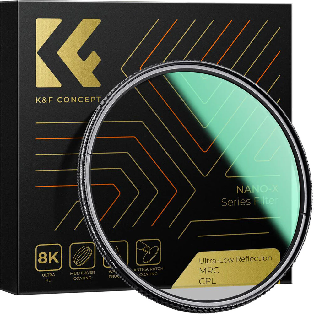 K&F Concept Nano-X Series Ultra-Low Reflection CPL Filter (58mm)