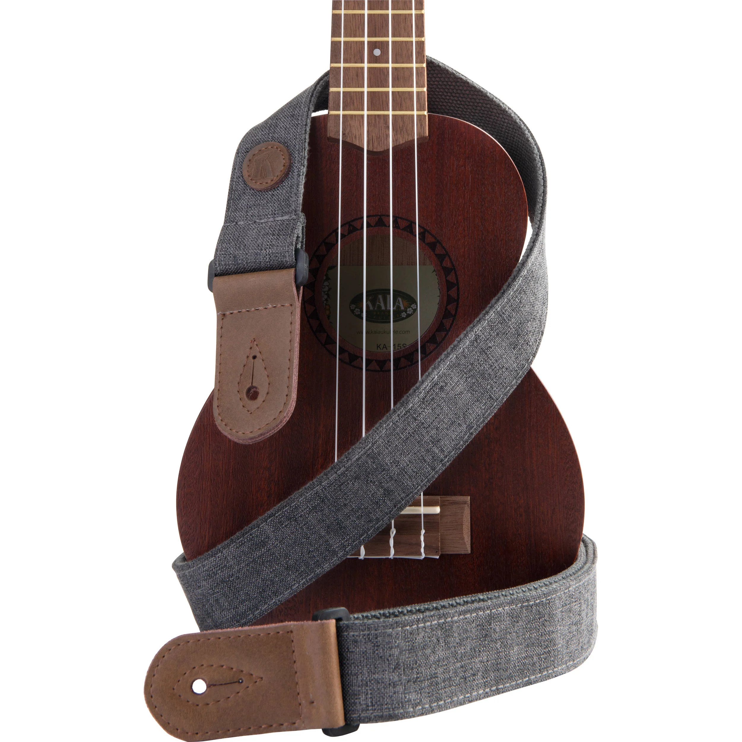 KALA Sonoma Coast Collection Ukulele Strap (Gray) - Image 3