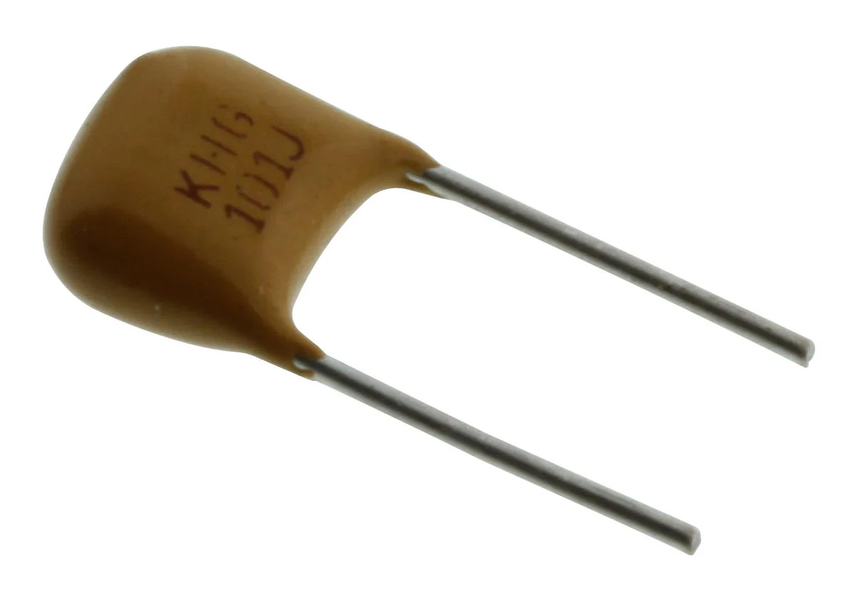 Kemet C330C101JHG5TA Multilayer Ceramic Capacitor Gold Max 100 pF 3 kV ± 5% Radial Leaded C0G / NP0 5.08 mm