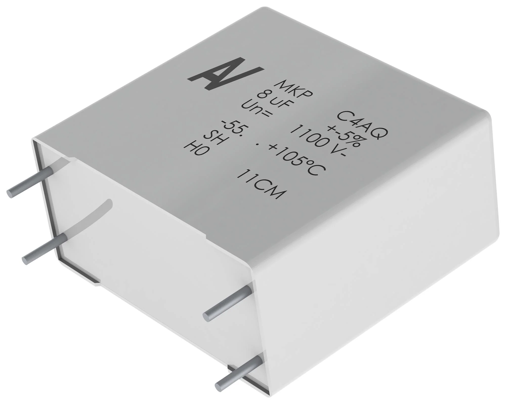 Kemet C4AQQBW5400A3NJ DC Film Capacitor 40 µF 1.1 kV PP (Polypropylene) ± 5% C4AQ Series Radial Box
