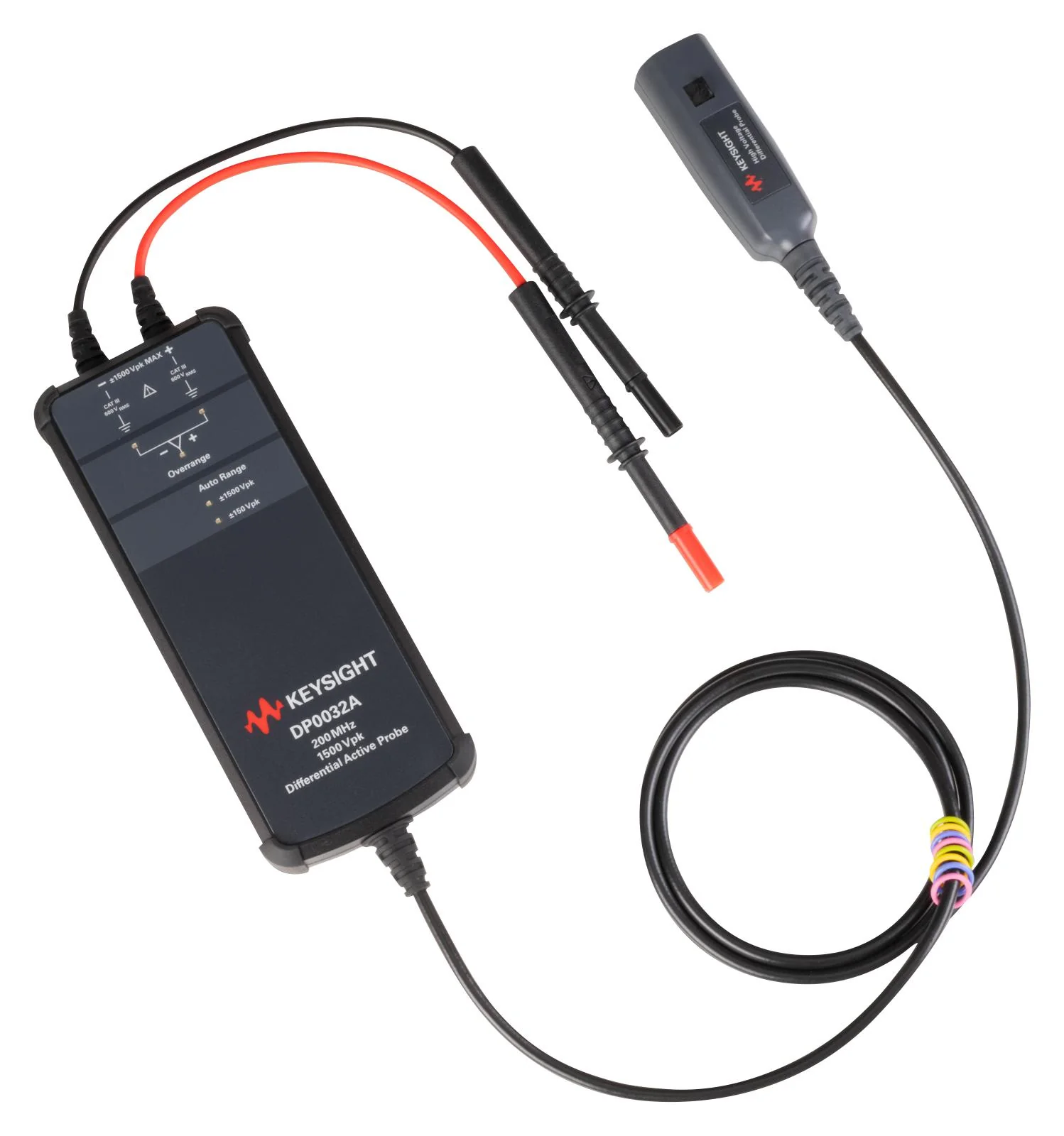 KEYSIGHT TECHNOLOGIES DP0033A Oscilloscope Probe, 1.5m Cable Length, Differential, 200 MHz, 3 kV, 100:1, 1000:1