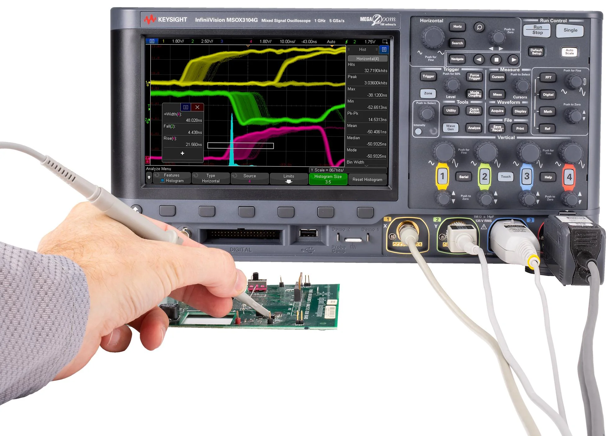 Keysight Technologies DSOX3024G DSOX3024G Digital Oscilloscope Infiniivision 3000G X Series 4 Channel 200 MHz 5 Gsps Mpts 1.75 ns - Image 9
