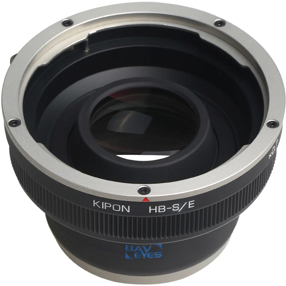 KIPON Baveyes 0.7x Lens Mount Adapter for Hasselblad V-Mount Lens to Sony-E Mount Camera - Image 2