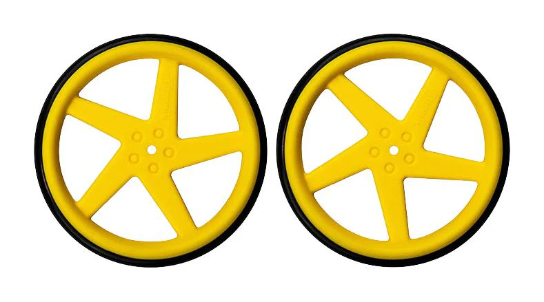 Kitronik 2593-TT 2593-TT Wheel Yellow 5 Spoke ABS TT Style Hobby Motors New - Image 2