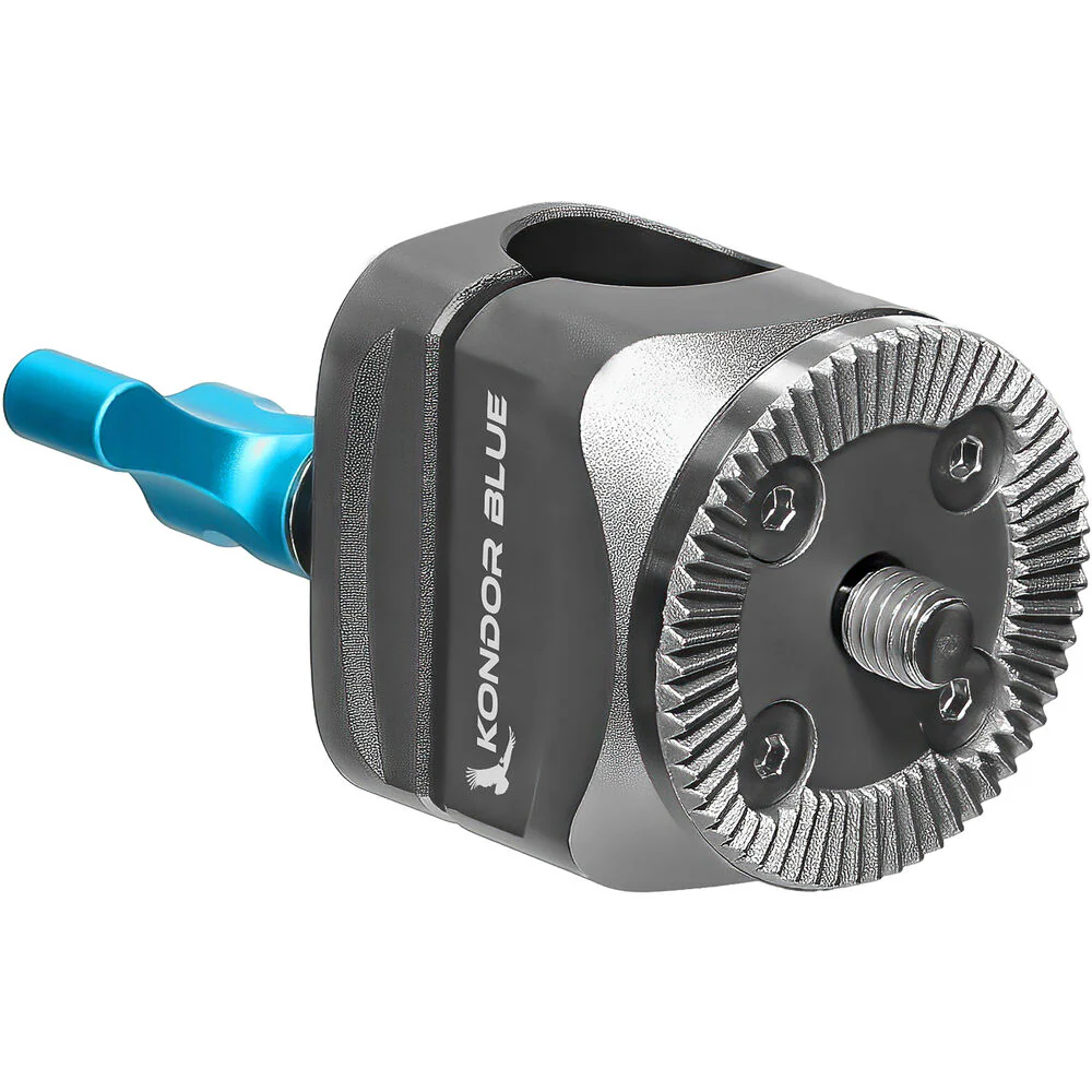 Kondor Blue Rosette to Straight-Angle Rod Clamp (Space Gray) - Image 3