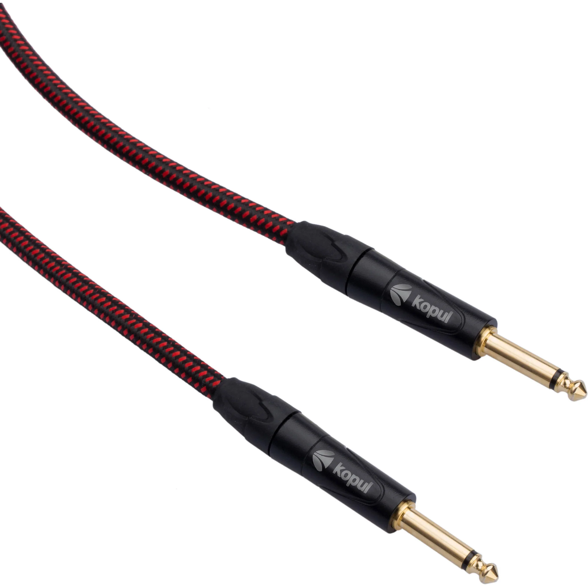 Kopul Premium Instrument Cable 1/4" Male to 1/4" Male with Braided Fabric Jacket (10') - Image 3
