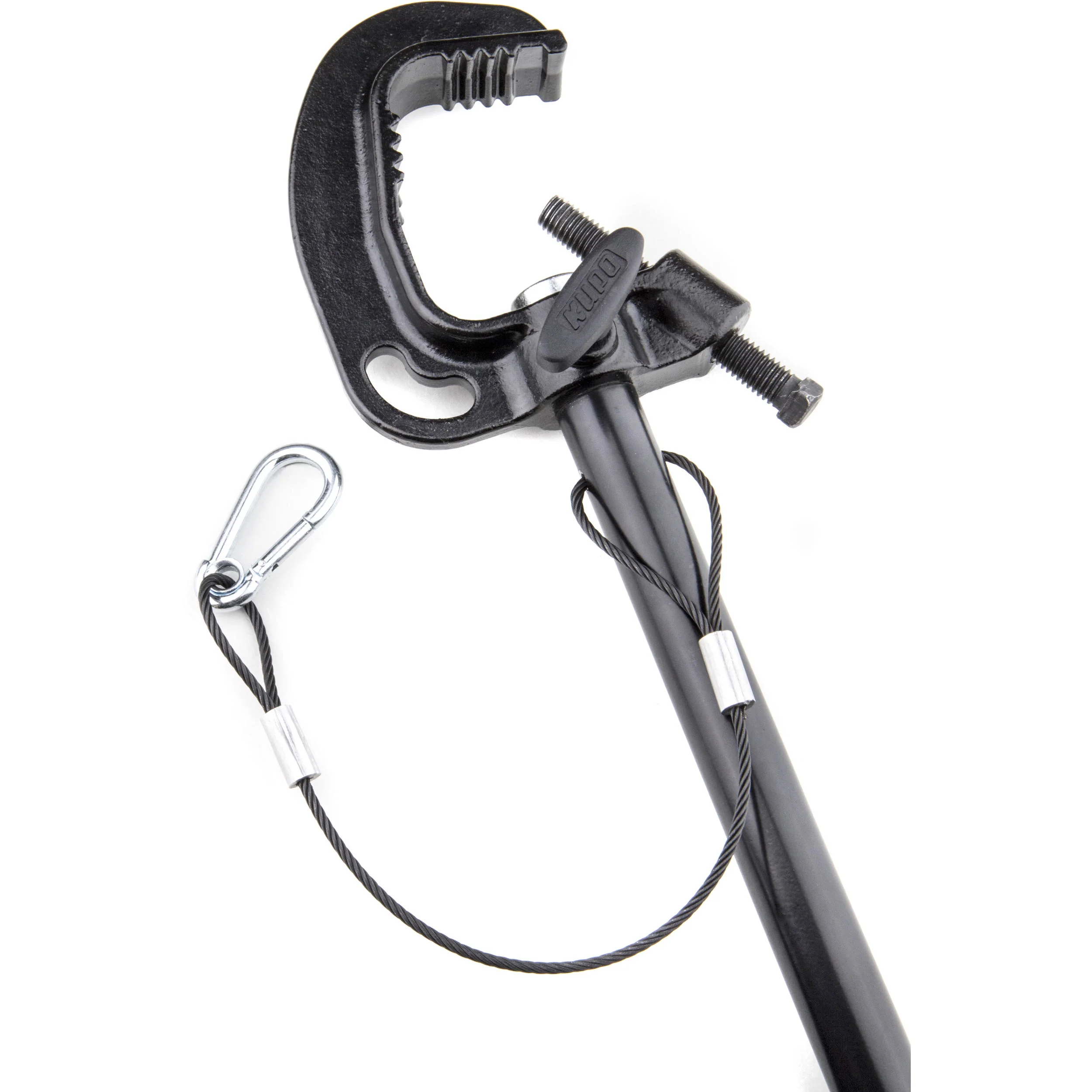 Kupo Lightweight Telescopic Hanger with 5/8" Baby Stud (Long, Black) - Image 2