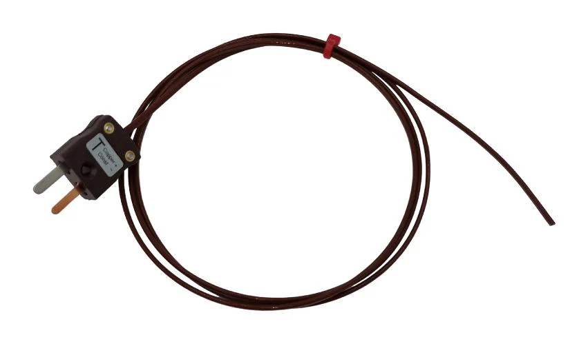 LABFACILITY ZX-T-1-C7-MP-I Thermocouple, IEC, T, -75 °C, 260 °C, 3.3 ft, 1 m XF-2257-FAR
