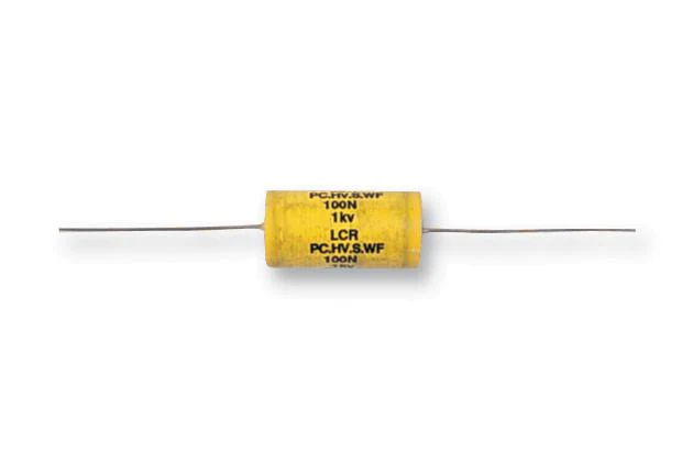 LCR Components PC/HV/S/WF 100NF 1KV PC/HV/S/WF 1KV Power Film Capacitor Metallized PP Axial Leaded 0.1 µF ± 20% High Frequency Through Hole