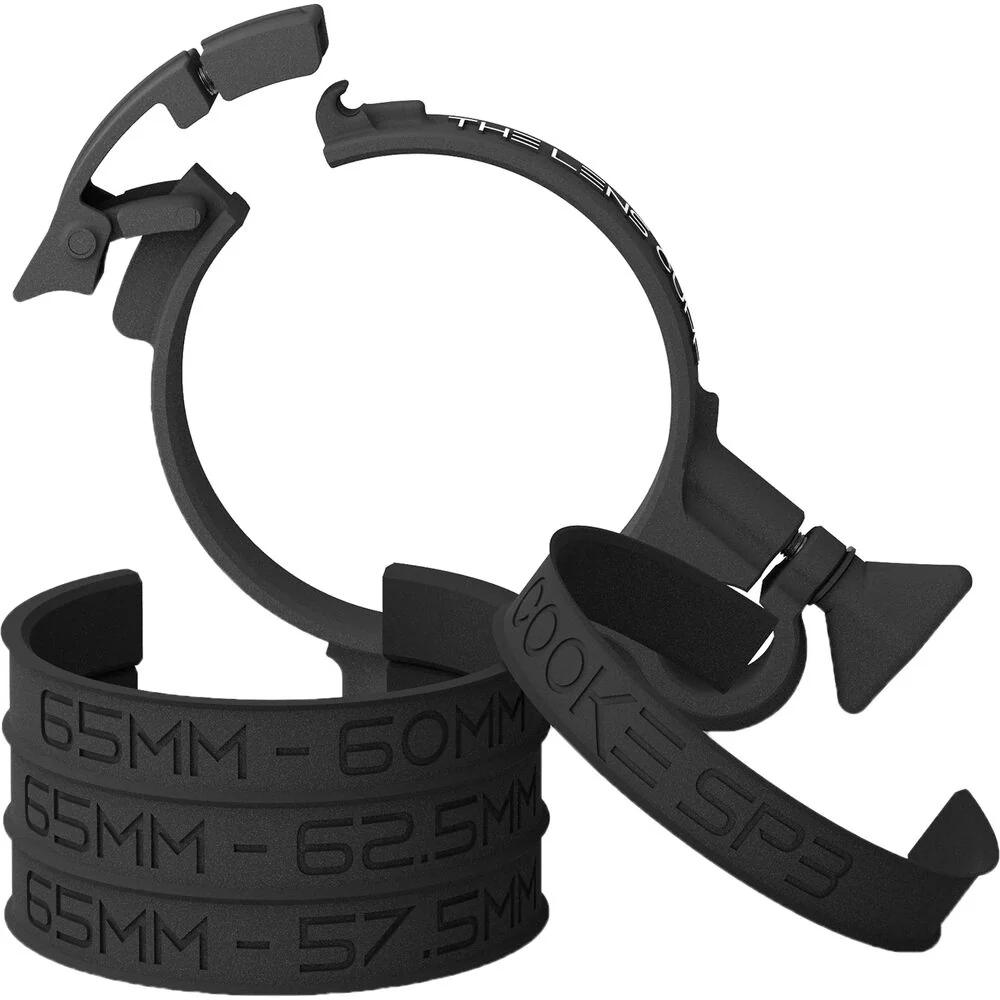 Lens Cuff 65mm Lens Cuff LITE with 62.5, 60, and 57.5mm Lens Barrel Inserts
