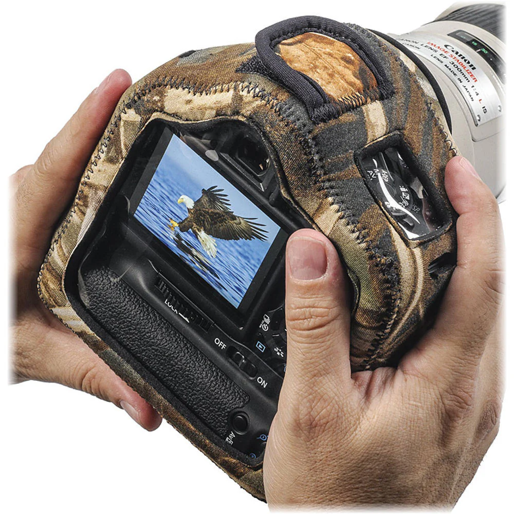 LensCoat BodyGuard Compact Clear Back Case with Grip (Realtree MAX-4 HD)