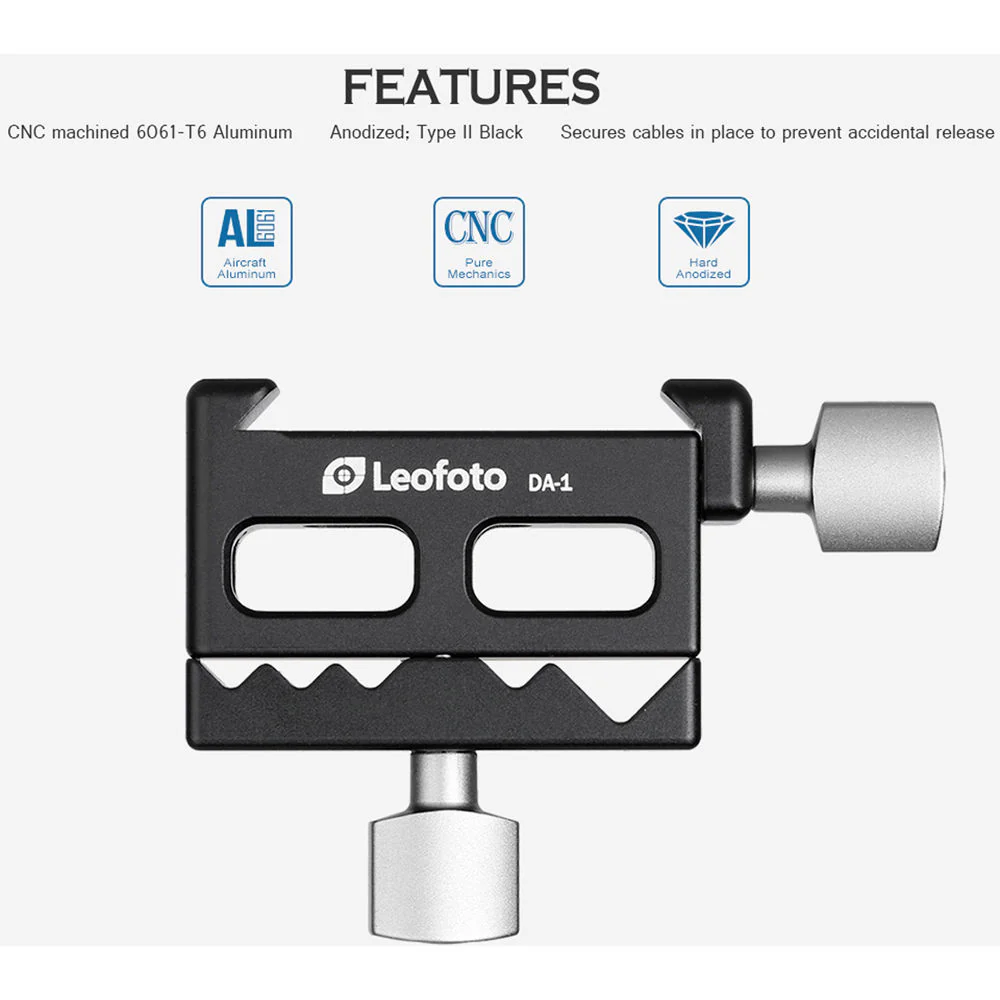 Leofoto DA-1 Cable Clamp for L-Plates - Image 5
