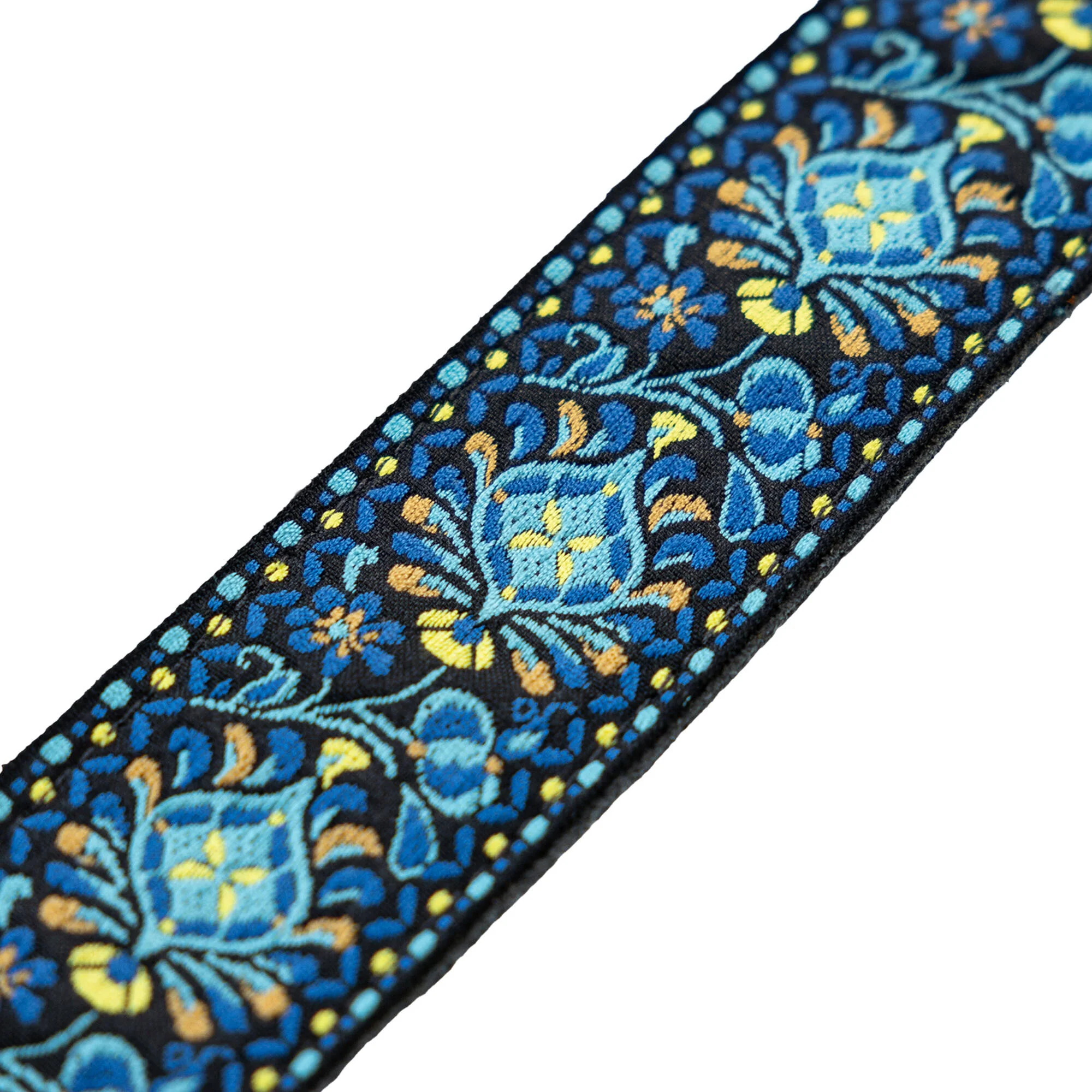 Levy's Vintage Hootenanny 2" Jacquard Guitar Strap (Blue) - Image 3