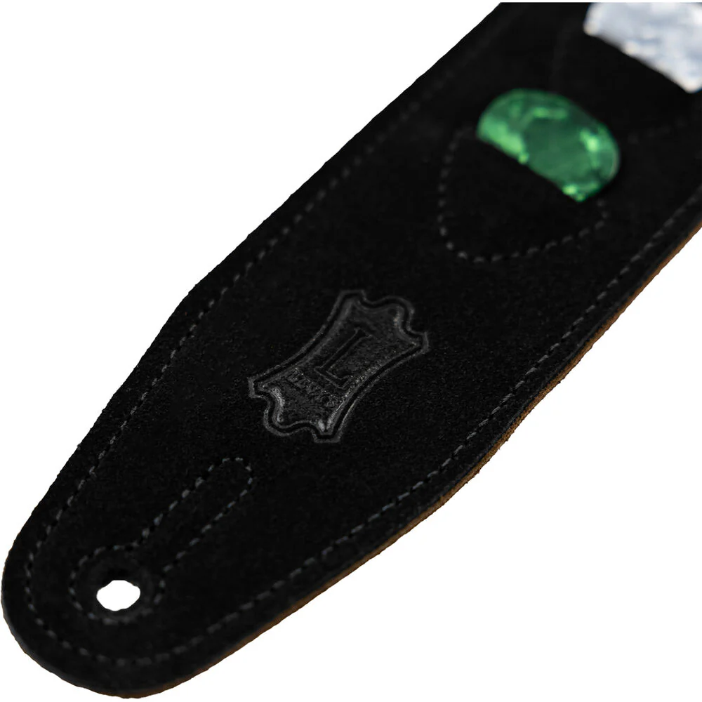 Levy's Vintage Hootenanny 2" Jacquard Guitar Strap (Blue) - Image 5