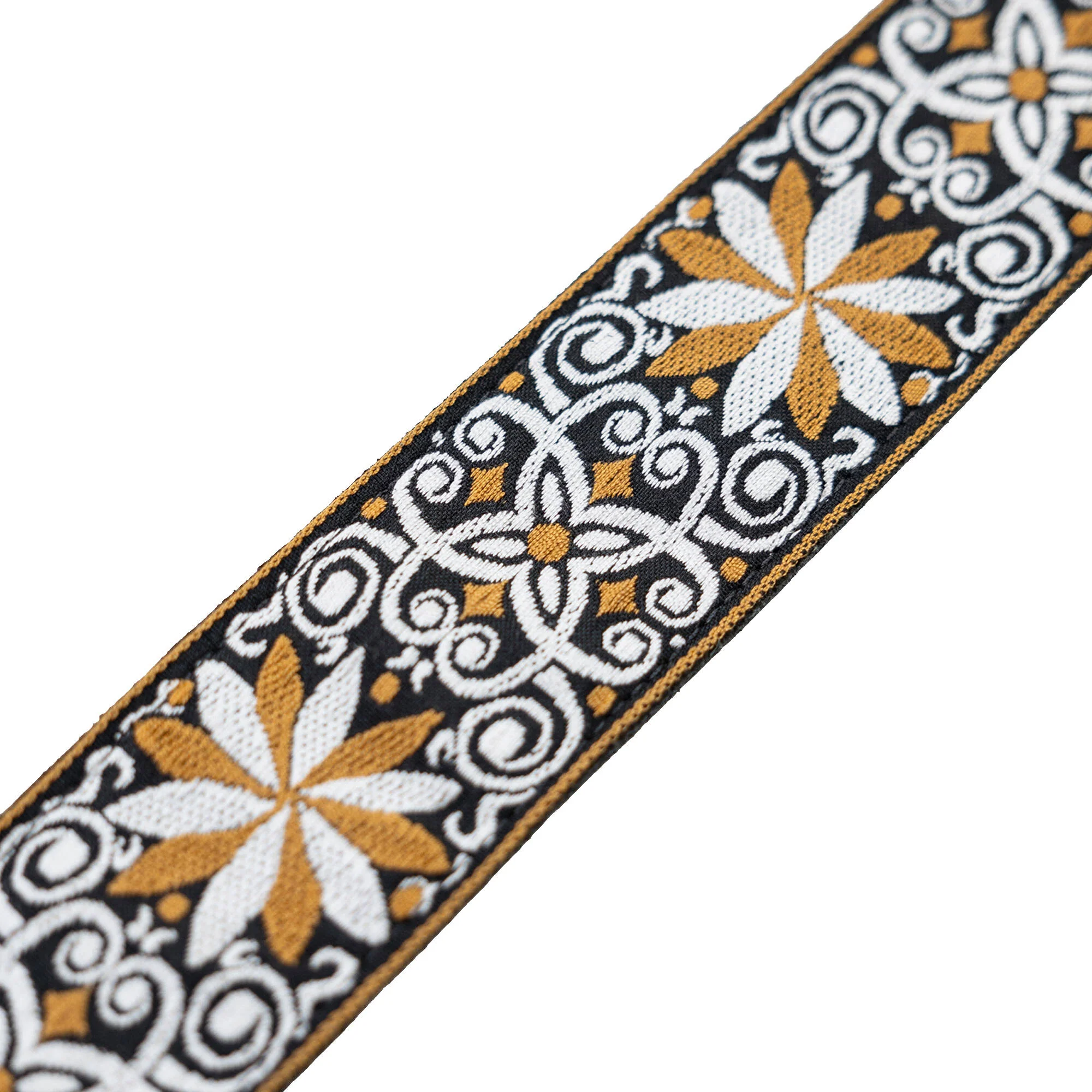 Levy's Vintage Hootenanny 2" Jacquard Guitar Strap (Yellow) - Image 3