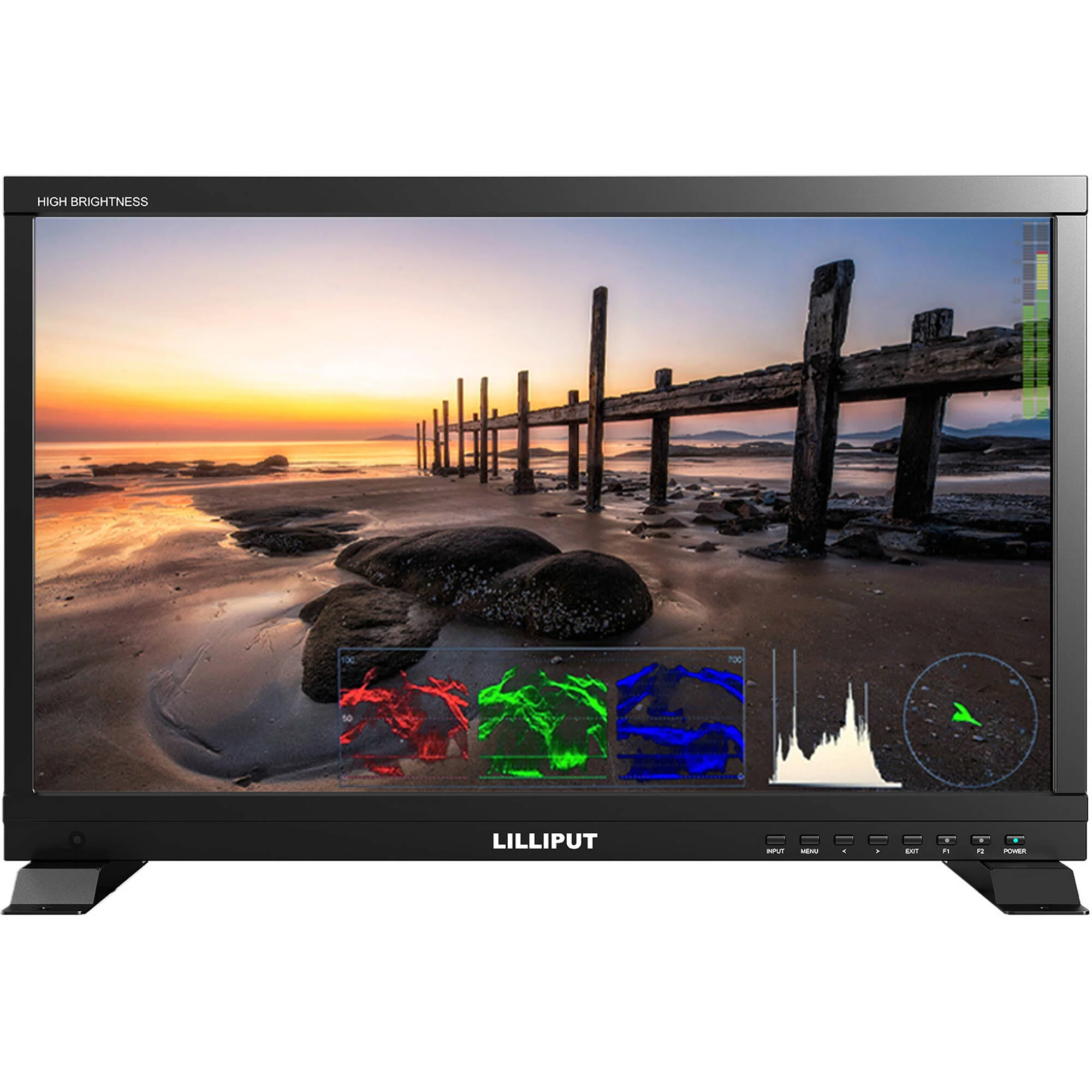Lilliput PVM220S-H 21.5" High-Brightness Broadcast Monitor with Carry Case (V-Mount)