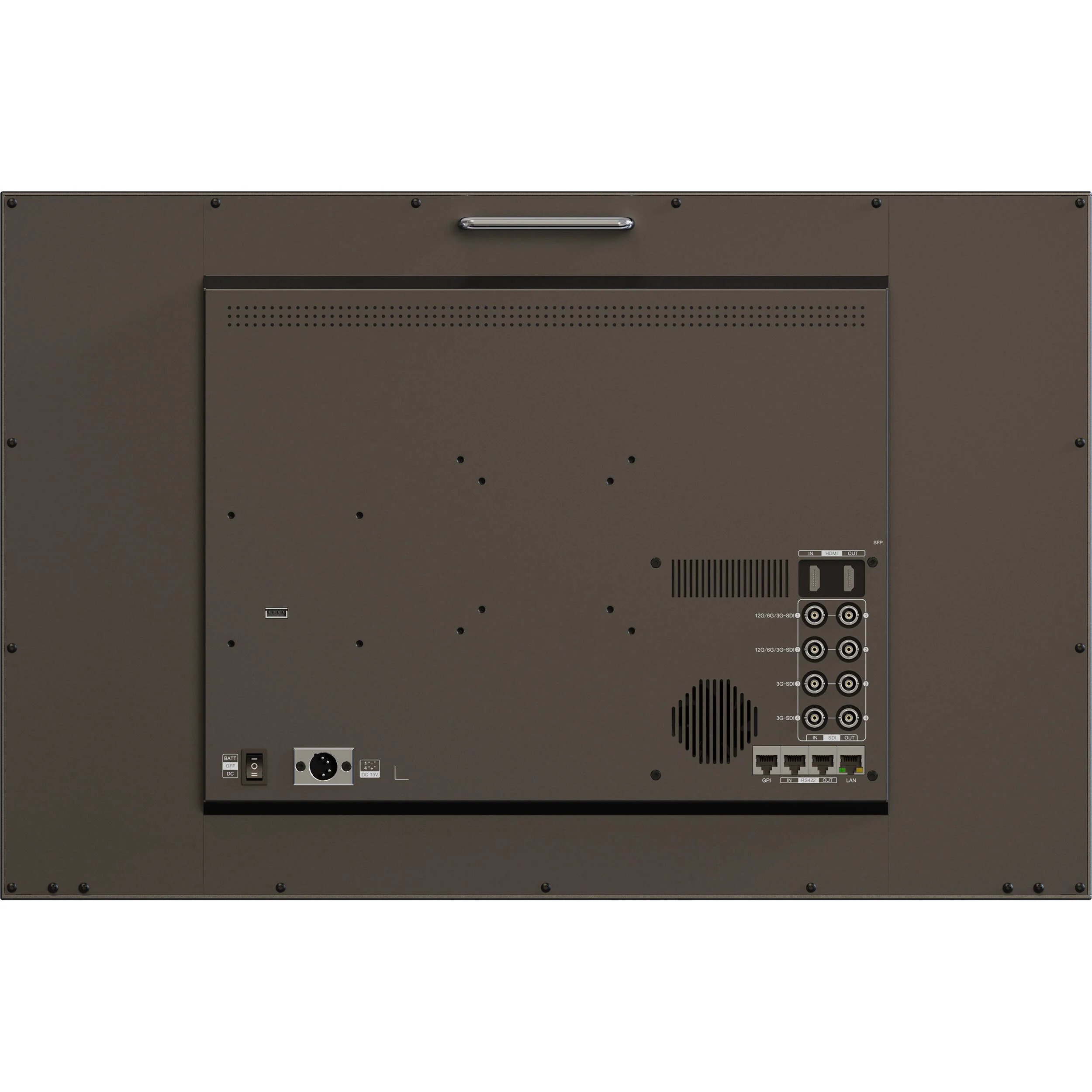 Lilliput Q28 28" 12G-SDI Professional Production Studio Monitor with Carrying Case (Gold Mount) - Image 2