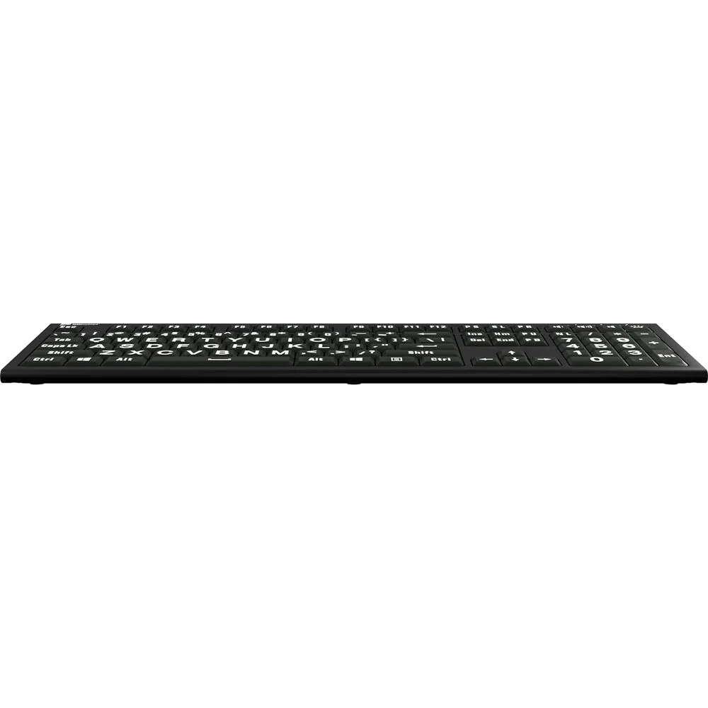 Logickeyboard ASTRA 2 Large-Print White-on-Black Wired Keyboard (Windows, US English) - Image 6