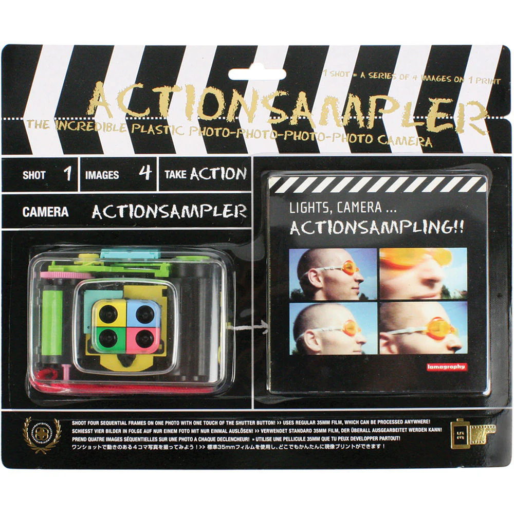 Lomography ActionSampler Fixed Focus 4-Lens 35mm Viewfinder Camera Kit - Clear - Image 2