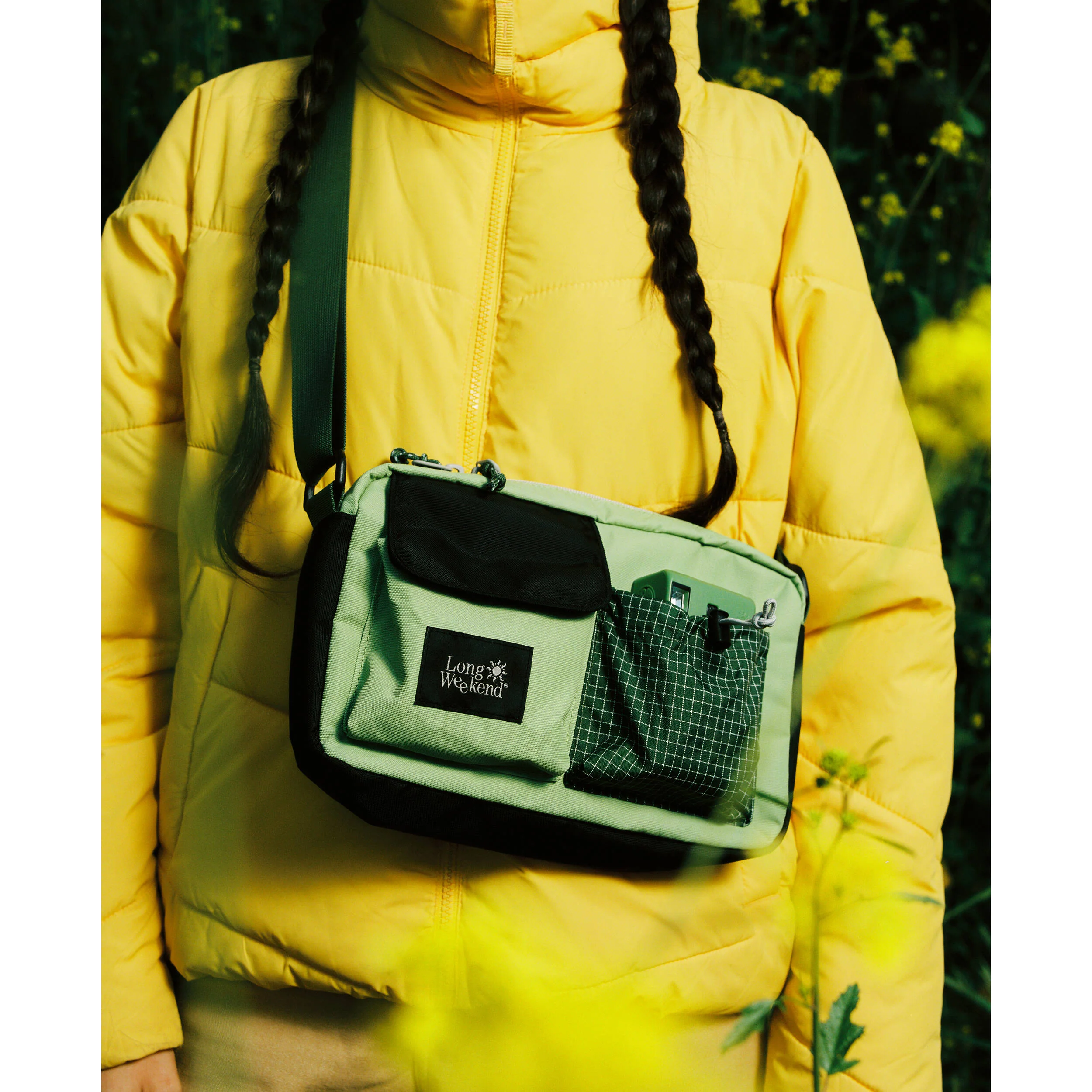 Long Weekend Santa Fe Shoulder Bag (Moss Green, 3L) - Image 7