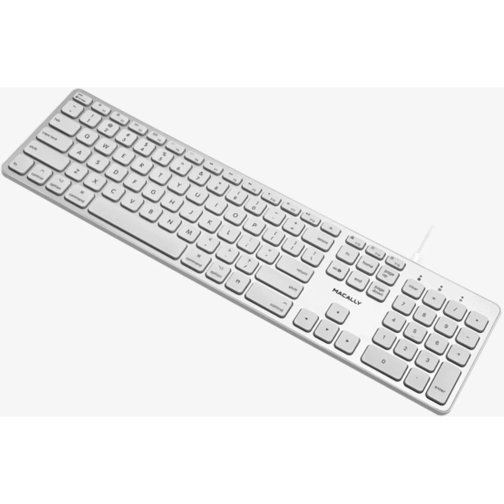 Macally Full-Size Wired Backlit Keyboard for Mac (Aluminum) - Image 3