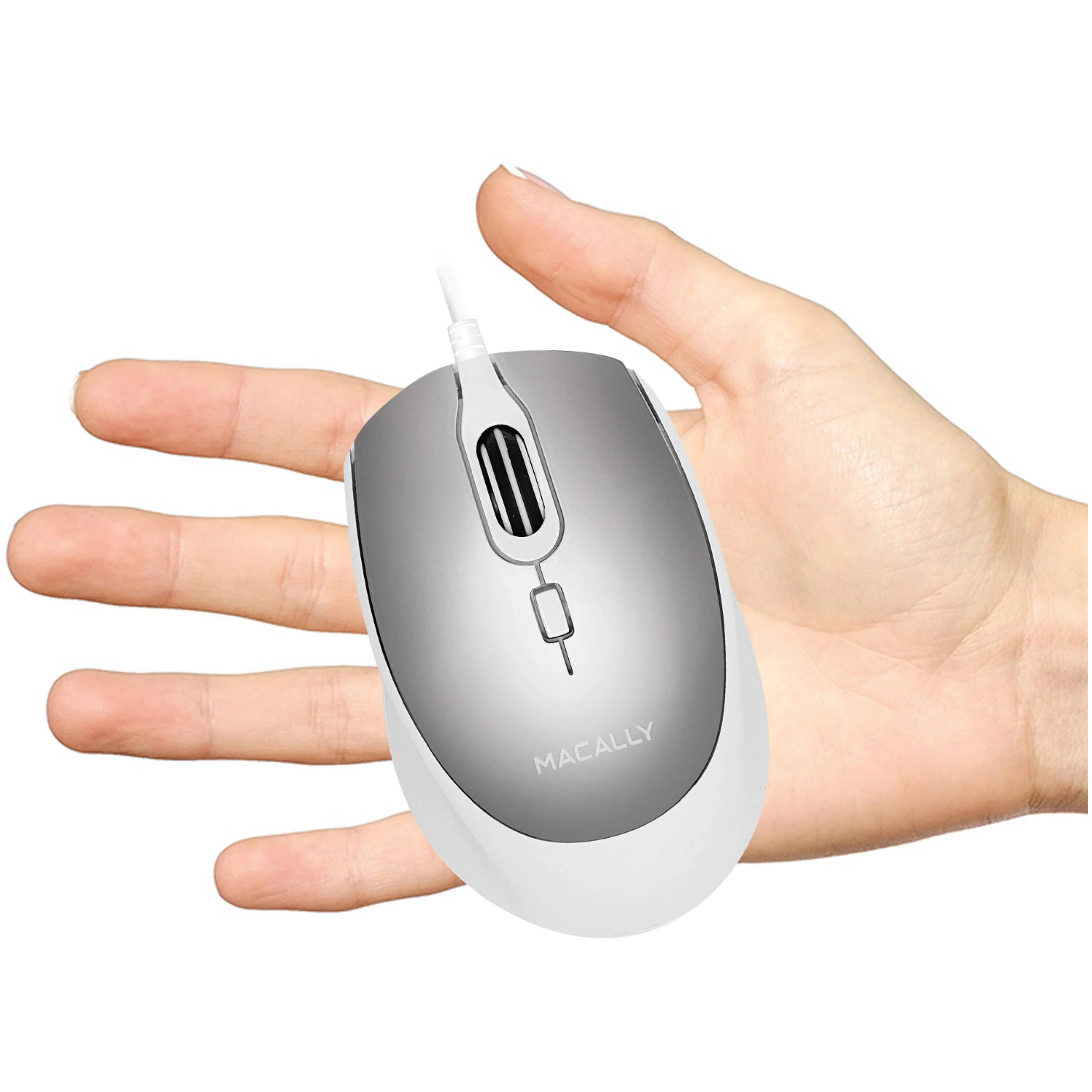 Macally USB-C Wired Mouse with Scroll (Aluminum) - Image 6