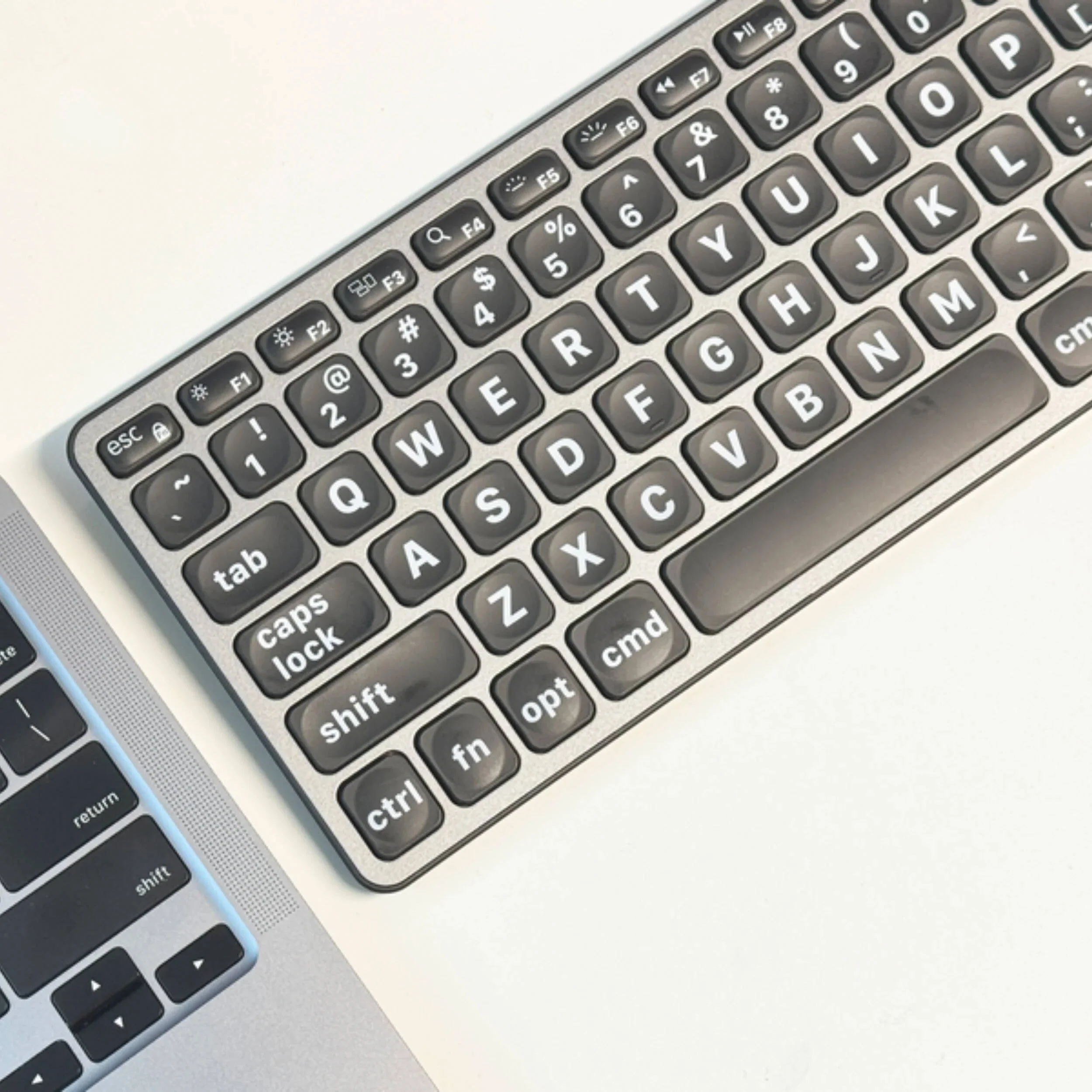 Macally Wired Large-Print Backlit Keyboard for Mac (Space Gray) - Image 6