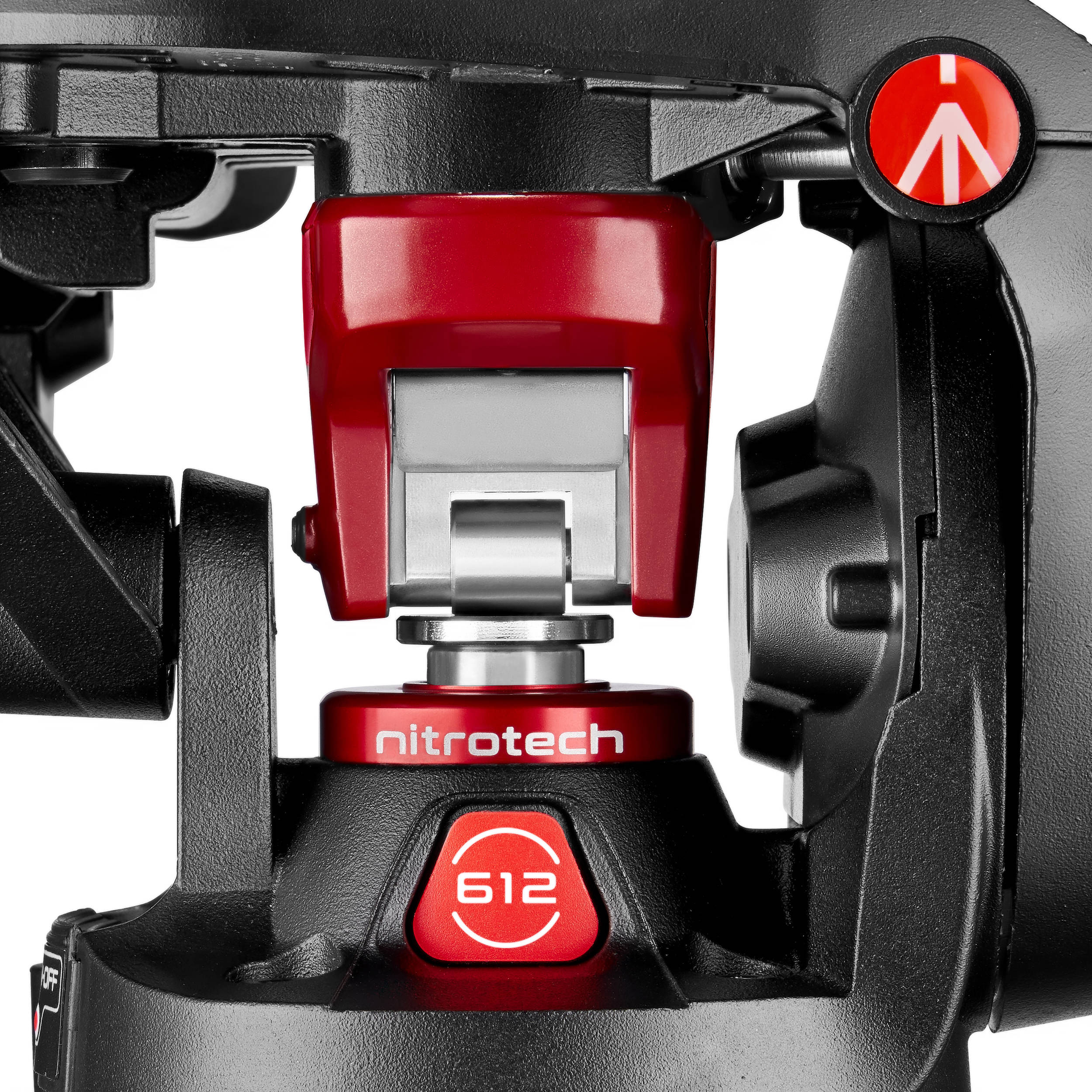 Manfrotto 612 Nitrotech Fluid Video Head and Aluminum Twin Leg Tripod with Ground Spreader - Image 16