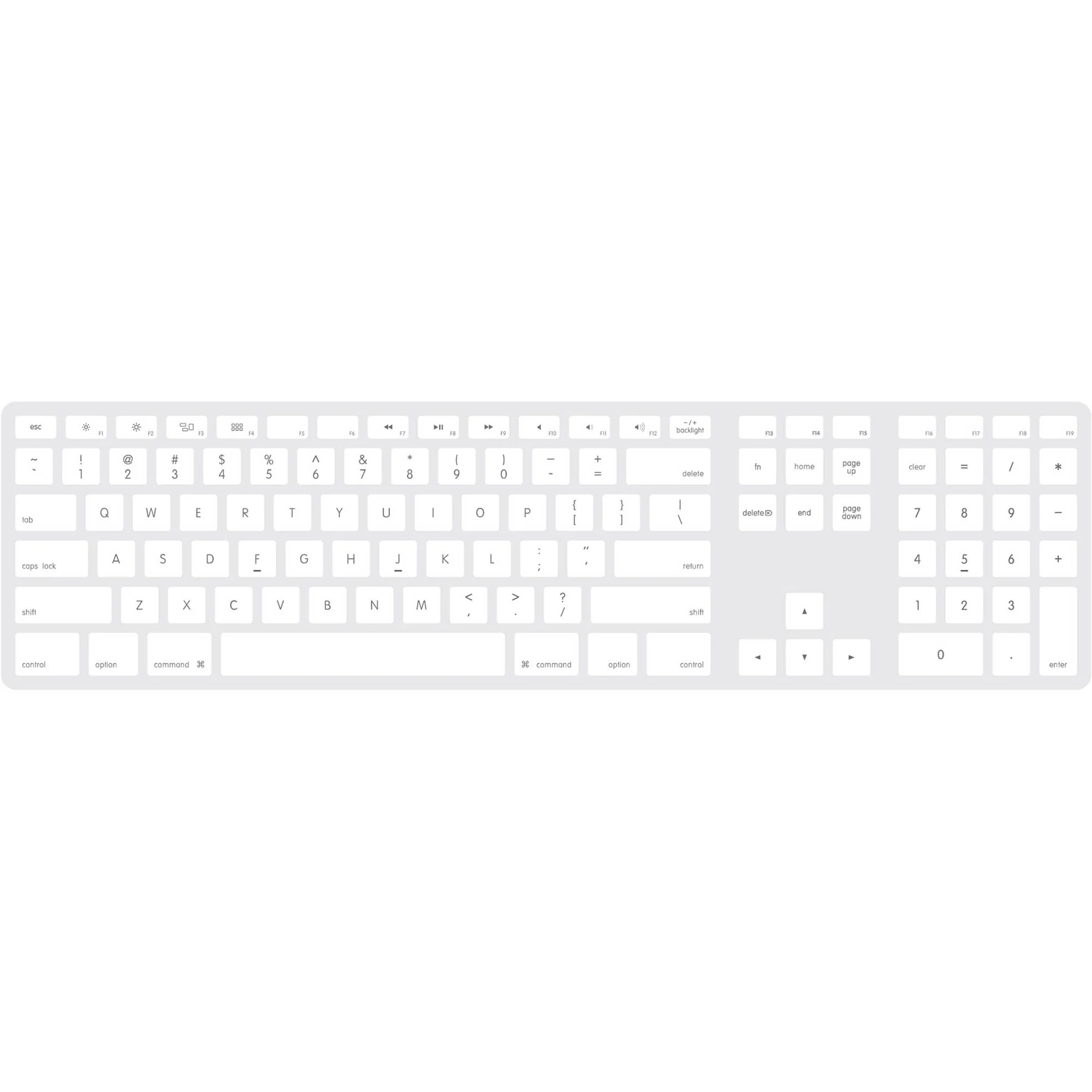 Matias RGB Backlit Wired Keyboard for Mac (Silver) - Image 2
