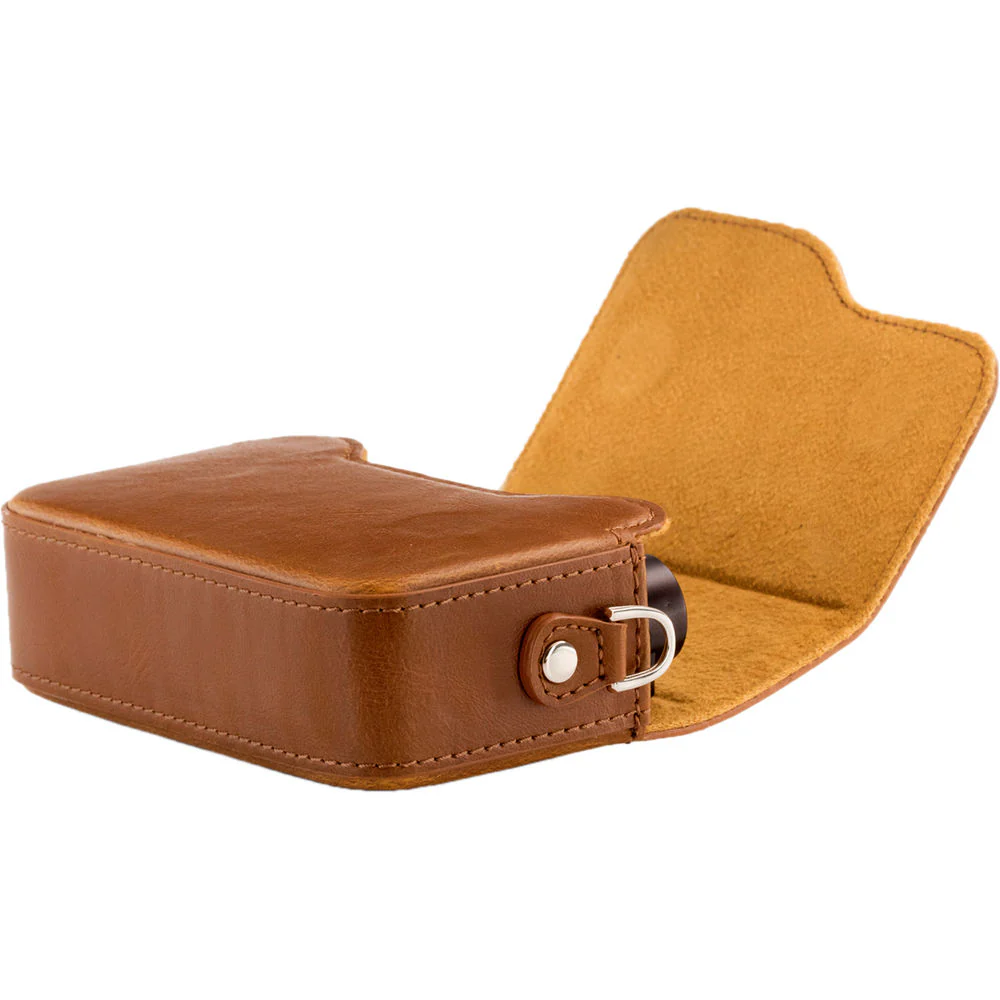 MegaGear Ever Ready PU Leather Camera Case with Strap for Canon PowerShot G9 X Mark II (Brown) - Image 6
