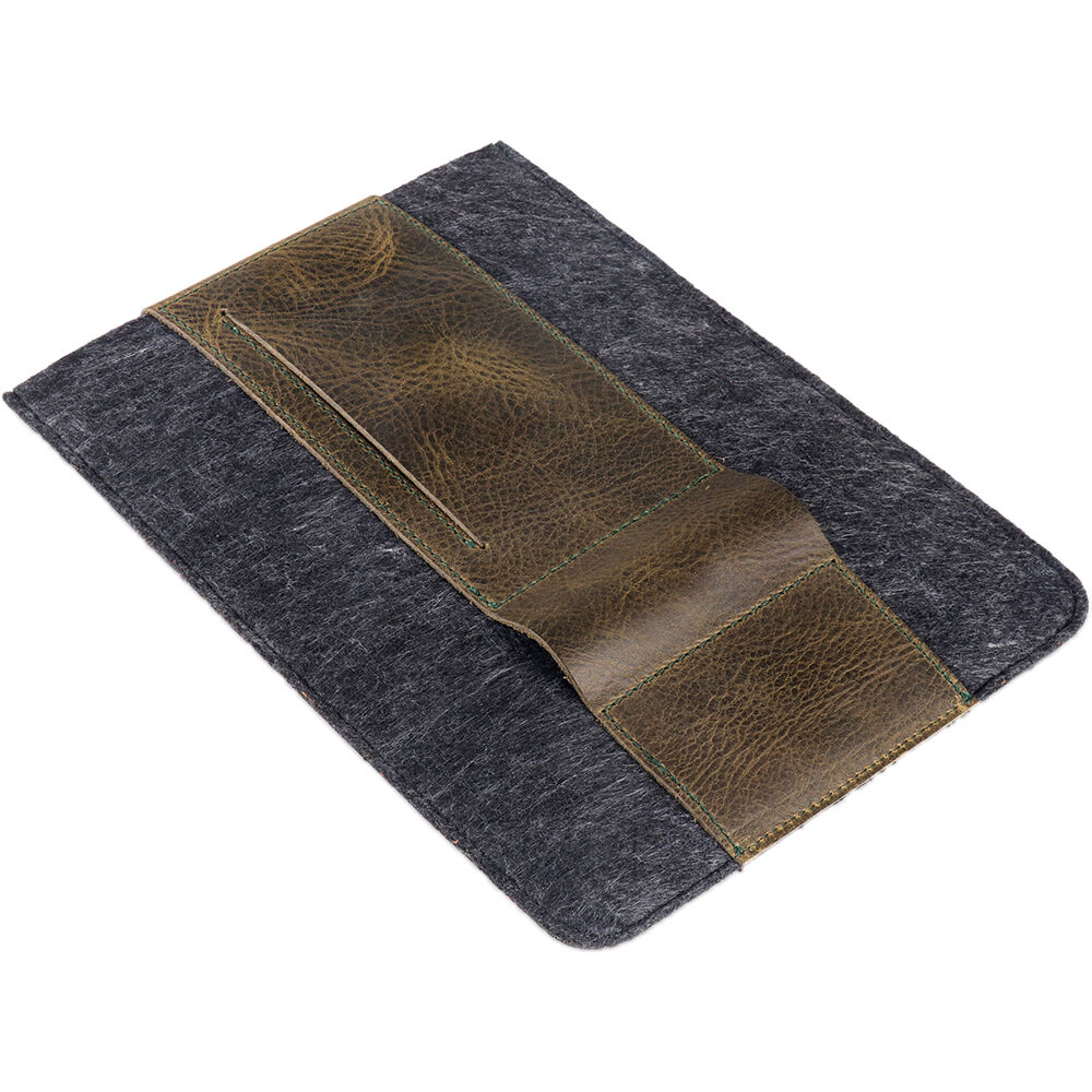 MegaGear Genuine Leather Tablet Sleeve Case for iPad Pro (Green) - Image 6