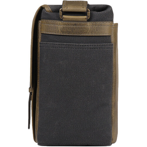 MegaGear Torres Pro Leather Vintage Messenger Bag (Khaki Green) - Image 3