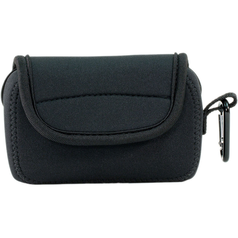 MegaGear Ultra-light Neoprene Camera Case with Carabiner for Canon PowerShot G7X and PowerShot G7 X Mark II Cameras (Black) - Image 4