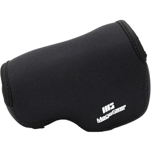 MegaGear Ultra-Light Neoprene Camera Case with Carabiner for Panasonic Lumix DMC-LX100 (Black) - Image 3