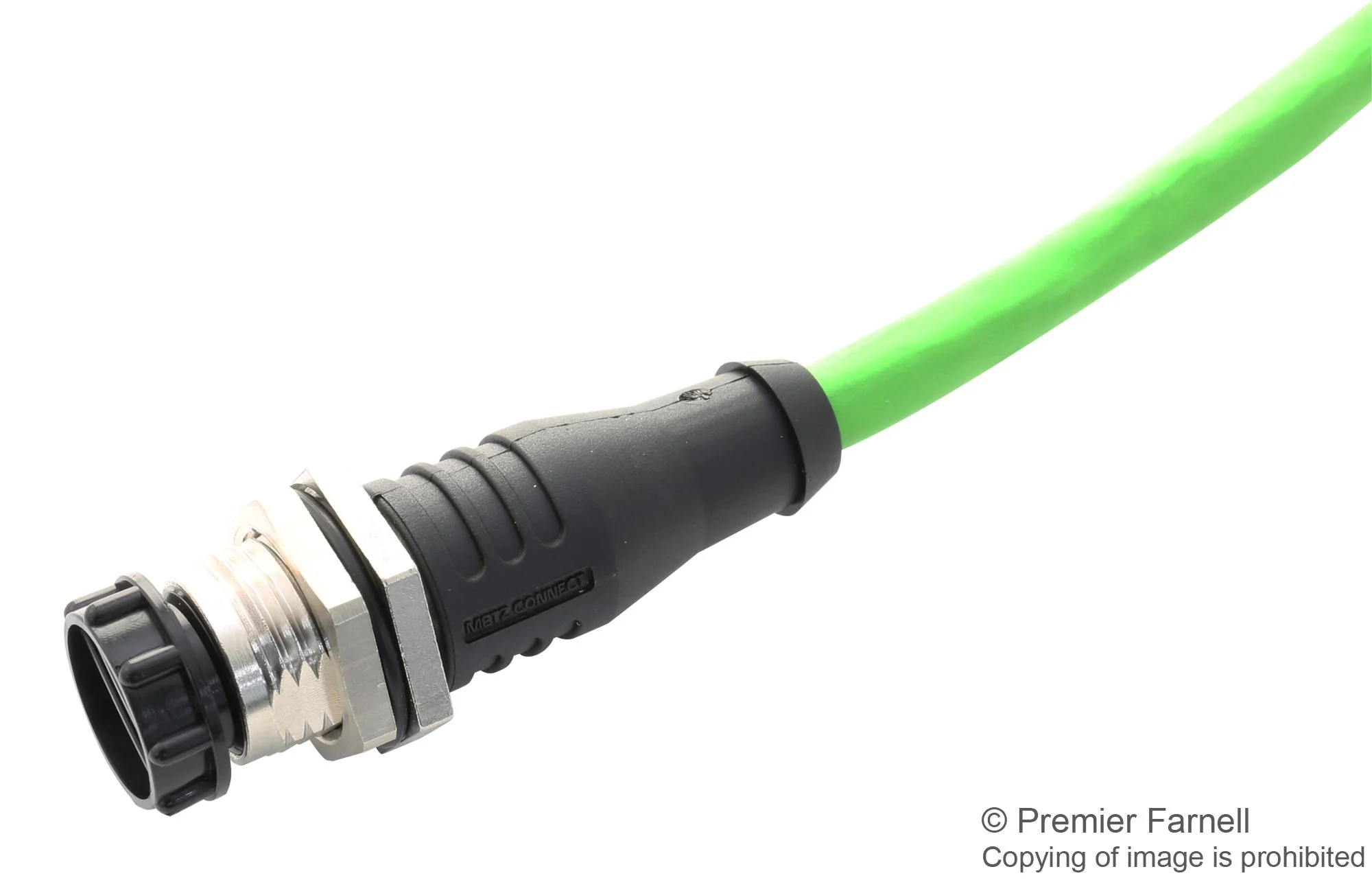 METZ CONNECT 142M2X12020 Sensor Cable, X-Code, Cat6a, M12 Plug, M12 Receptacle, 8 Positions, 2 m, 6.6 ft - Image 2