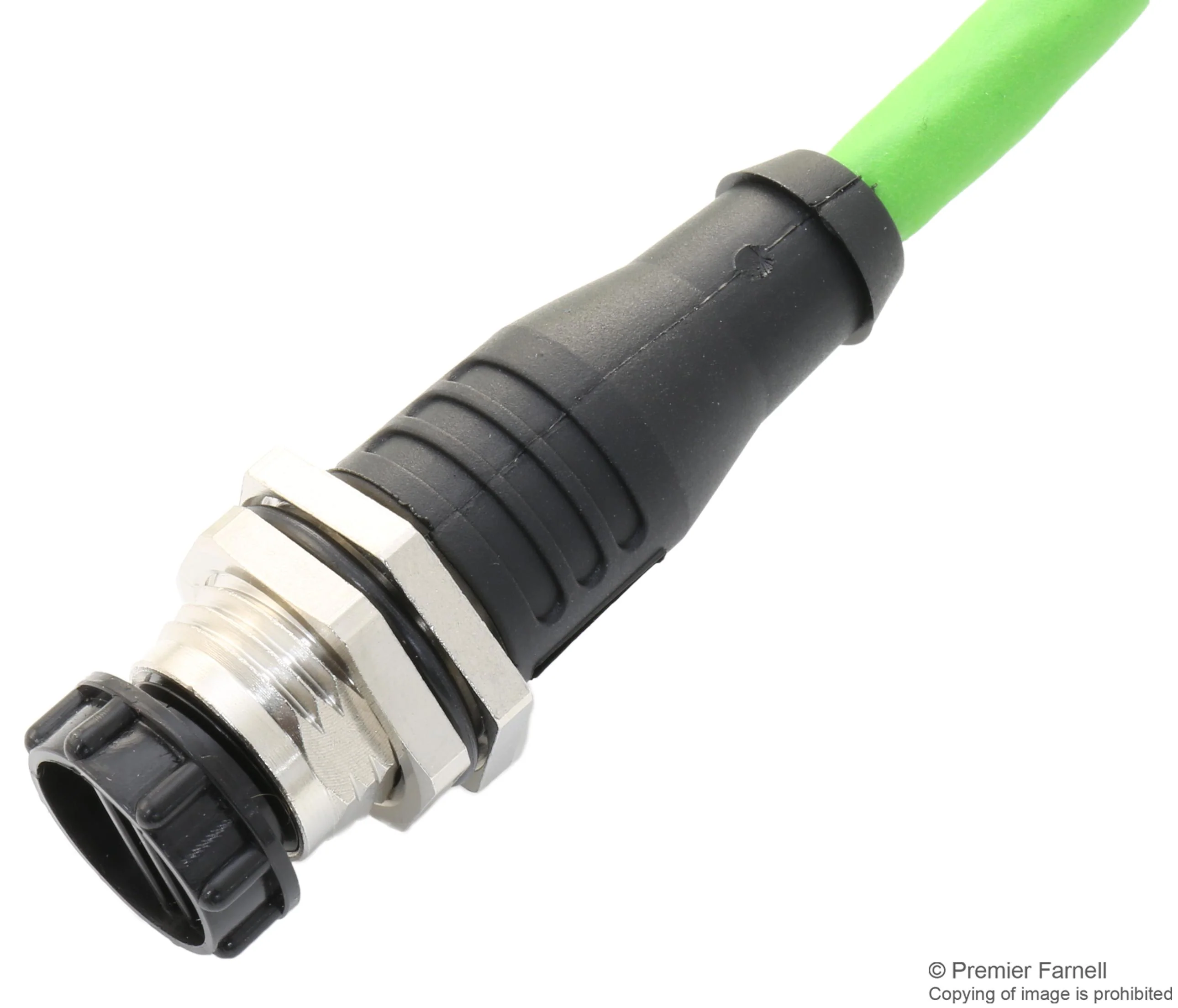 METZ CONNECT 142M4D25010 Sensor Cable, D-Code, Cat5, RJ45 Plug, M12 Receptacle, 4 Positions, 1 m, 3.28 ft - Image 3