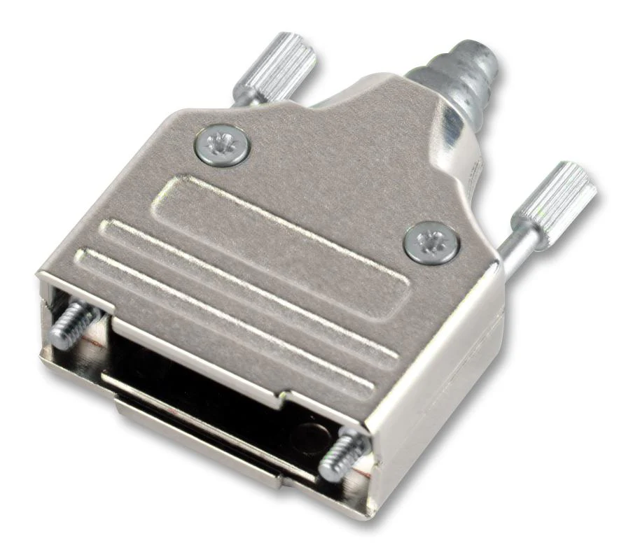 MH Connectors MHEE-37-K D Sub Backshell Diecast Rapid Assembly Mhee DC 180° Zinc Body