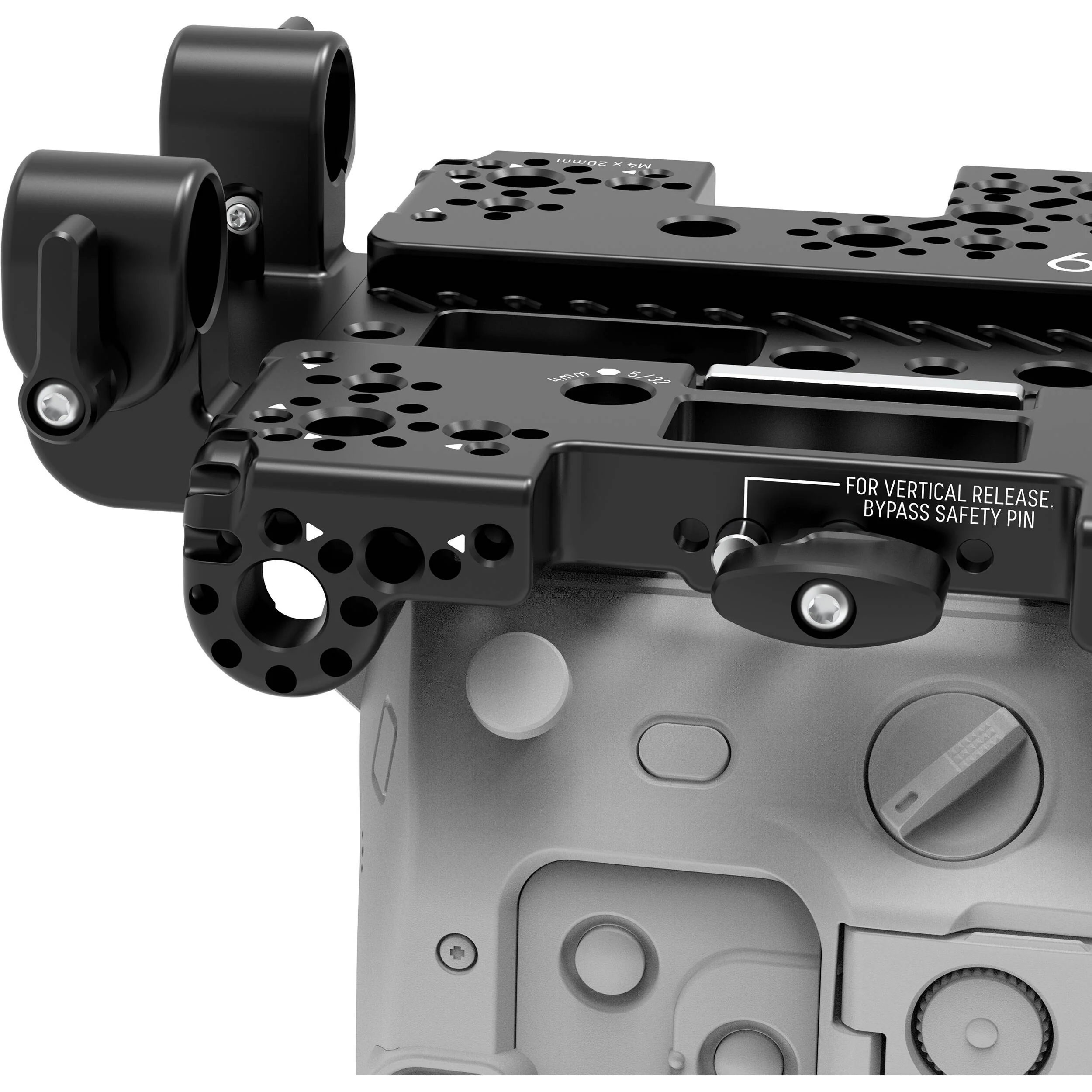 MID49 Top 15mm Rod Bracket for Sony BURANO, Canon C400, Blackmagic PYXIS & URSA Cine LF - Image 4