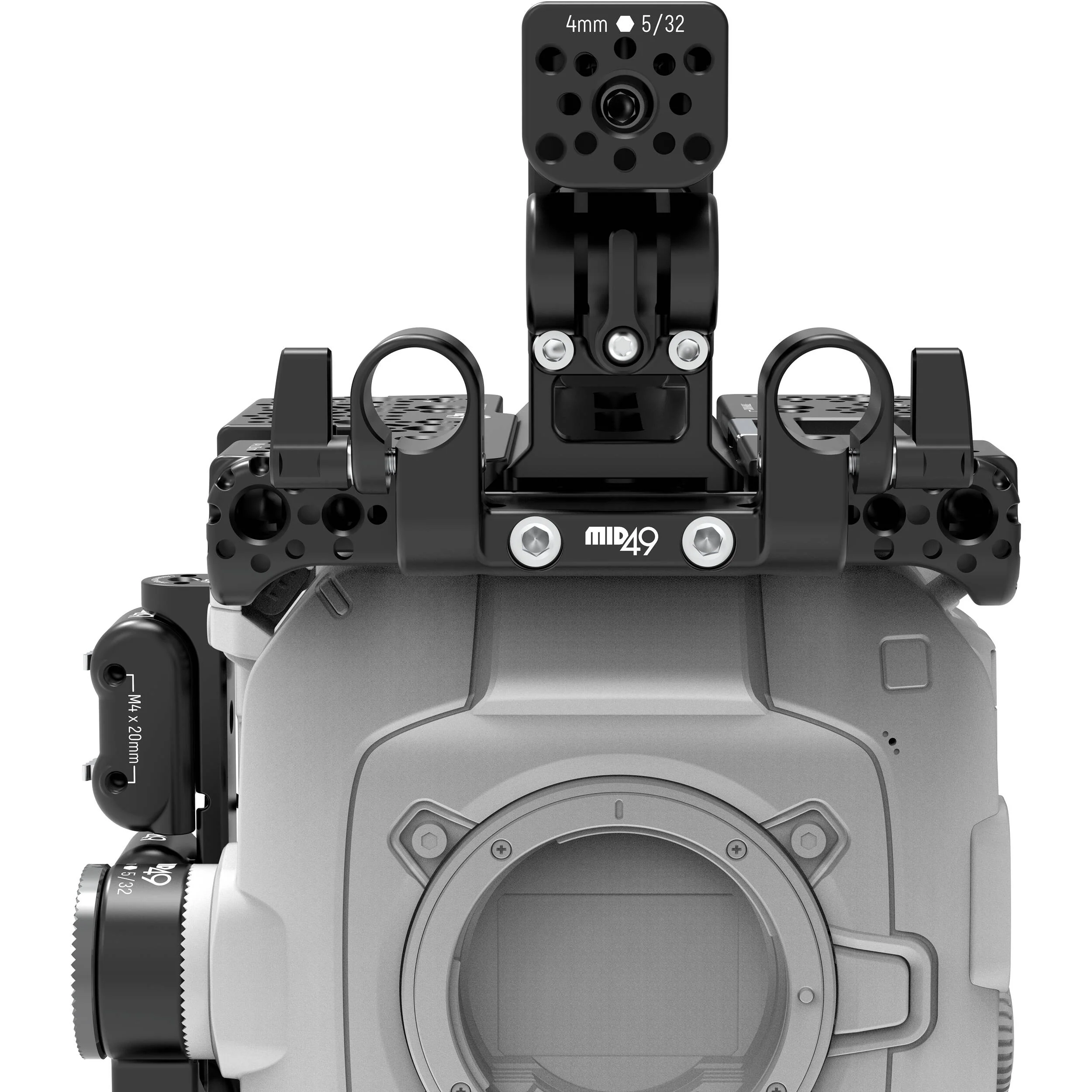 MID49 Top 15mm Rod Bracket for Sony BURANO, Canon C400, Blackmagic PYXIS & URSA Cine LF - Image 6