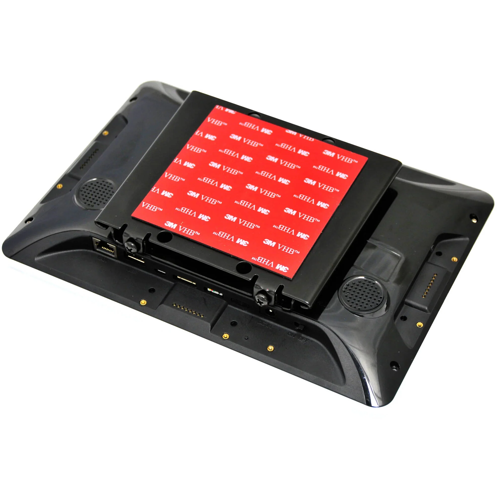 Mimo Monitors Flat VESA Wall Mount for 10 to 21.5" Displays (Glass Surface, Black) - Image 3