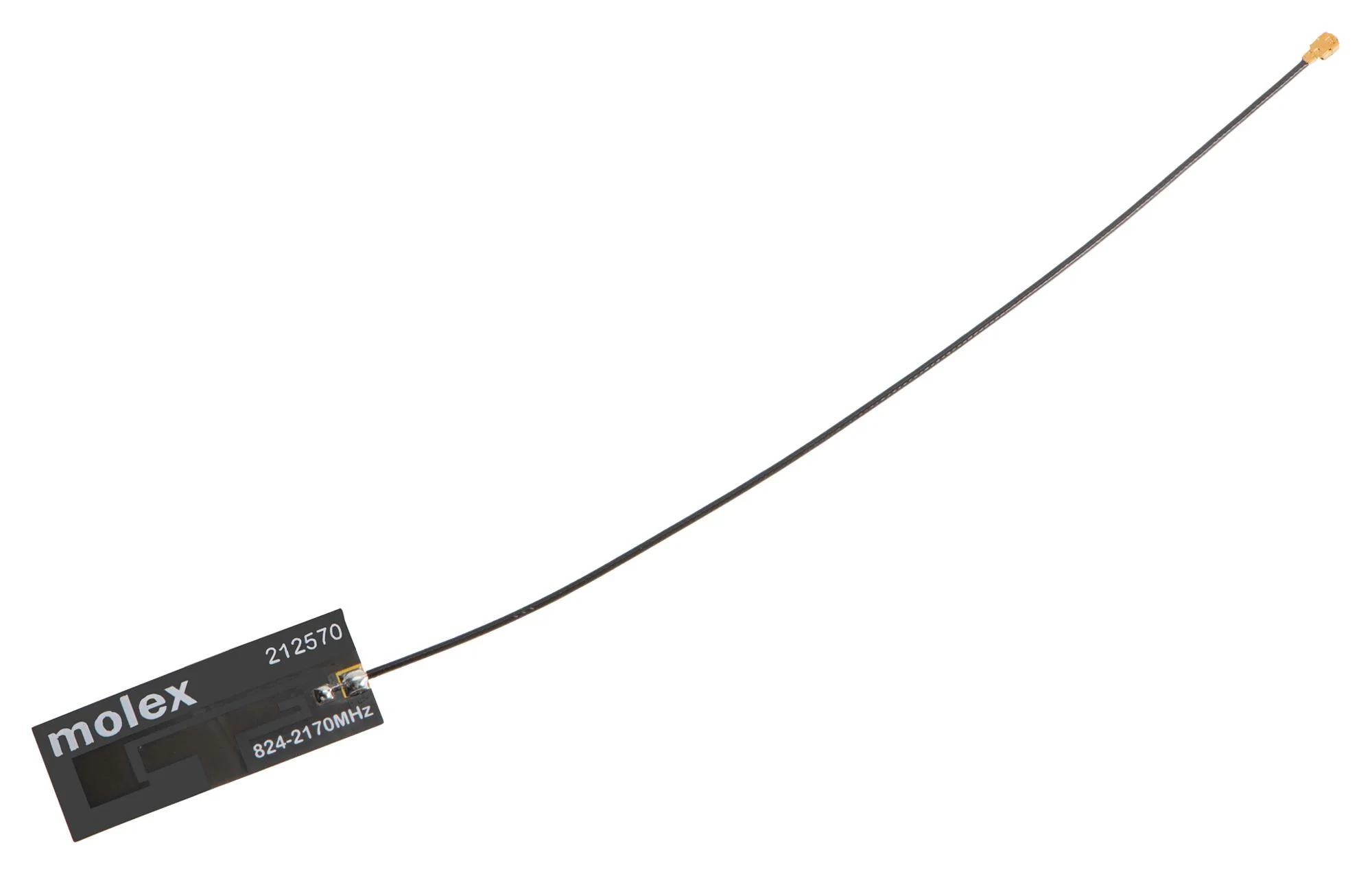 MOLEX 212570-0100 CELLULAR/LTE ANTENNA, 2.17GHZ, 1.76DBI