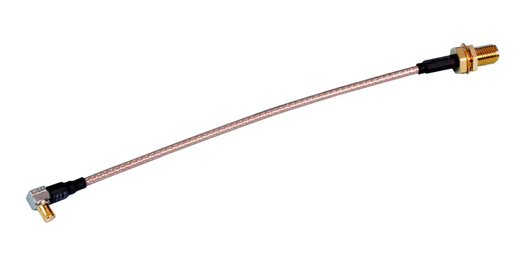 MOLEX 89761-6770 RF / Coaxial Cable Assembly, 90° MCX Plug to SMA Bulkhead Jack, RG316, 50 ohm, 6 ", 152.4 mm