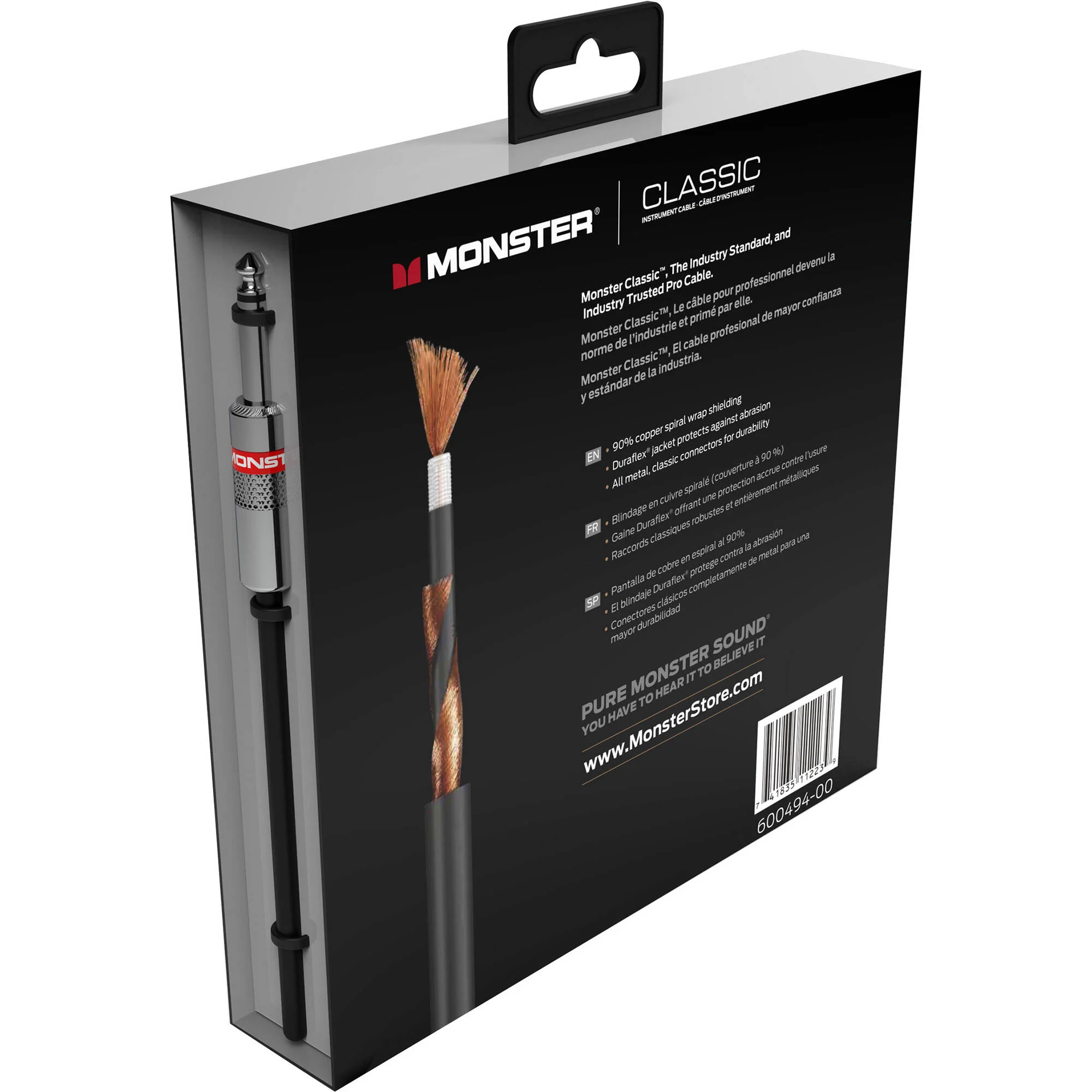 Monster Cable Prolink Classic Series Straight 1/4" Male to Straight 1/4" Male Instrument Cable (6') - Image 5